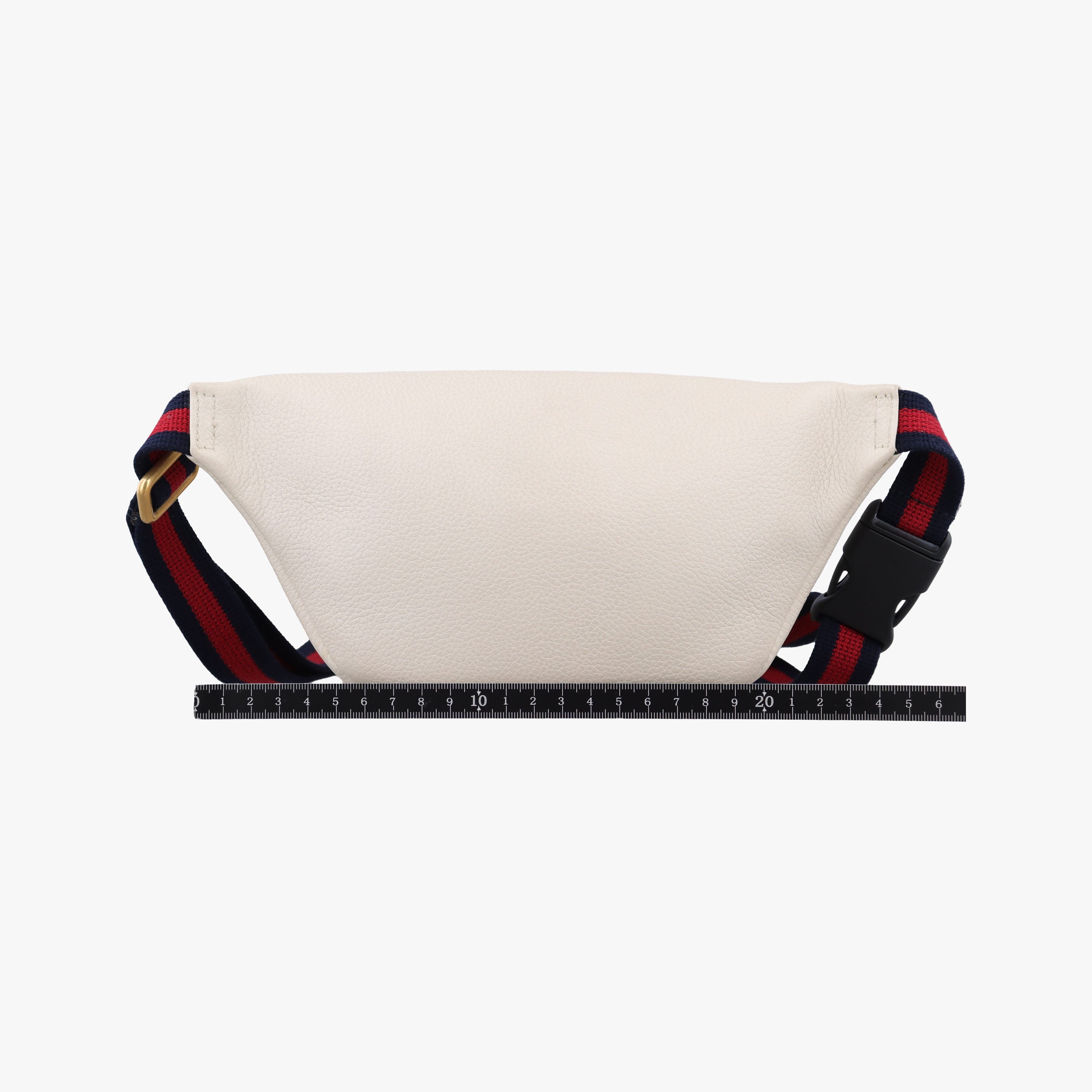 Pre-owned Gucci Print White Leather 527792 bum bag/waist bag | stylenewstar