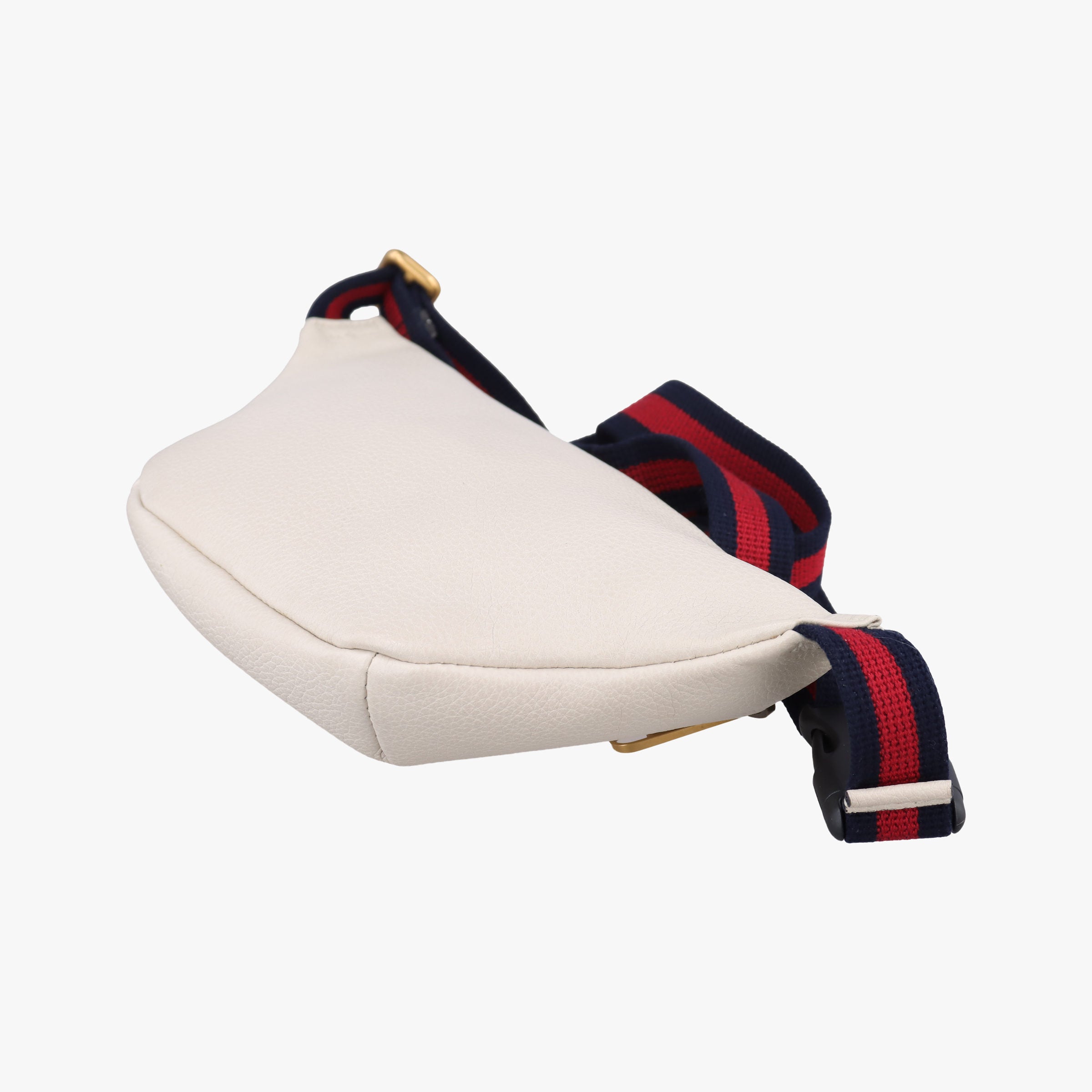 Pre-owned Gucci Print White Leather 527792 bum bag/waist bag | stylenewstar
