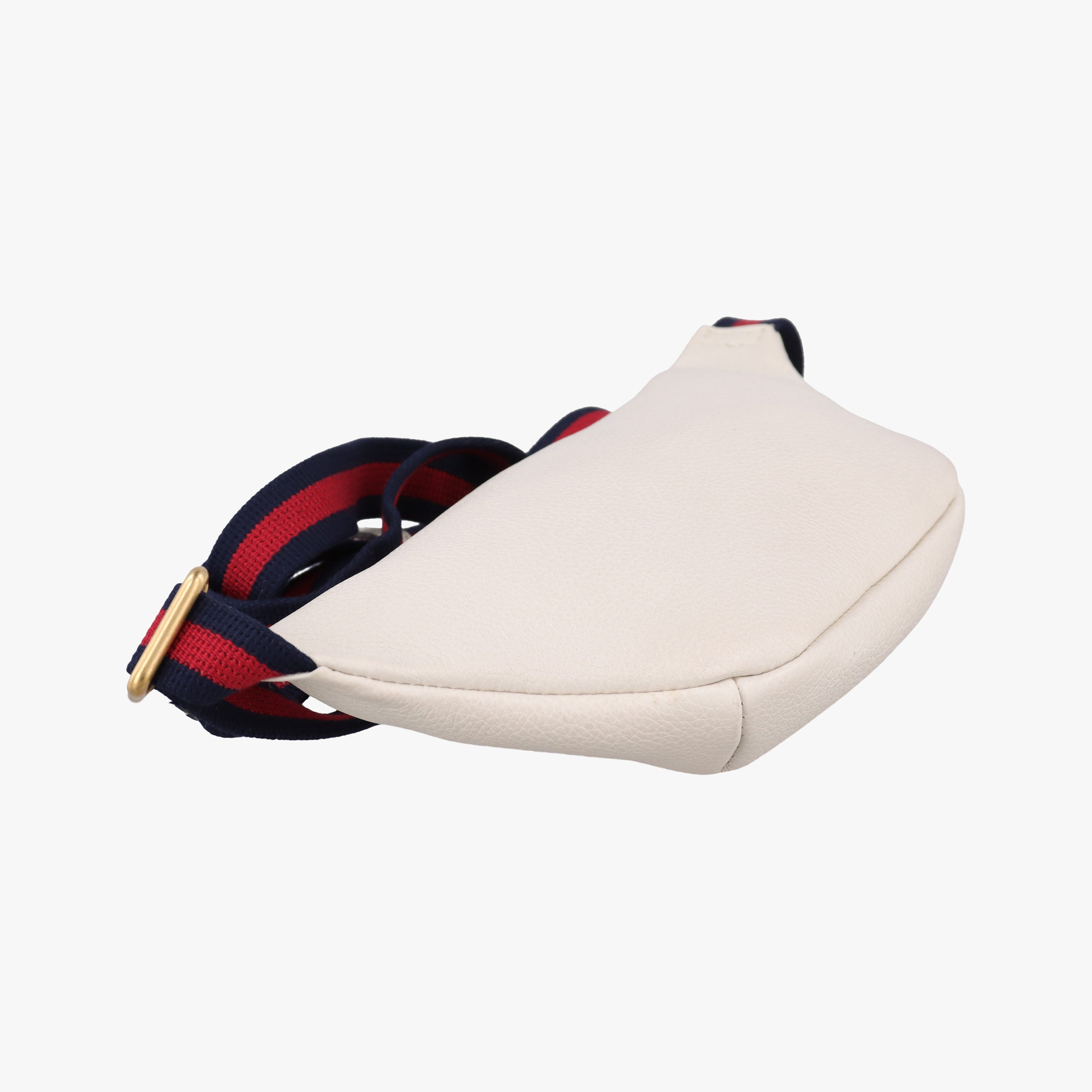 Pre-owned Gucci Print White Leather 527792 bum bag/waist bag | stylenewstar
