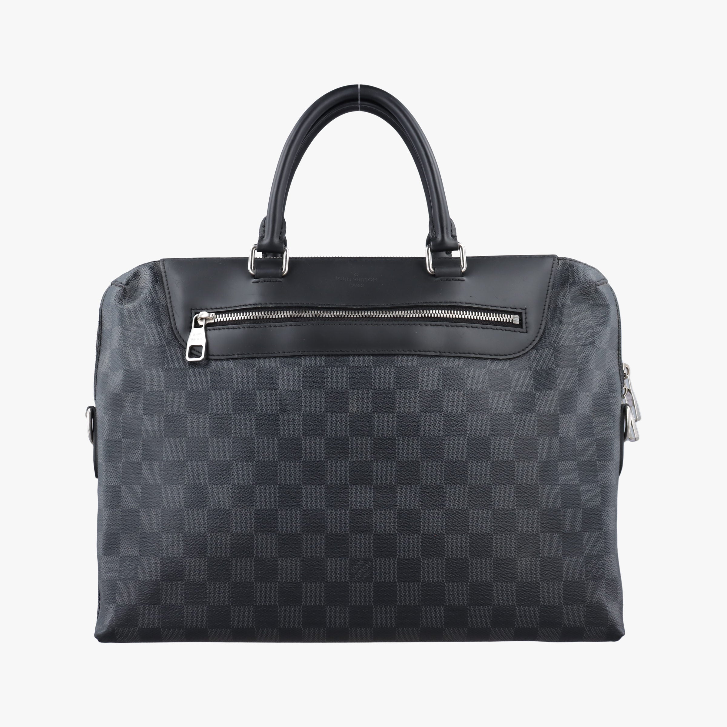Pre-owned Louis Vuitton Porte-Documents Jour NM Noir Damier Graphite N48260 handbag | stylenewstar
