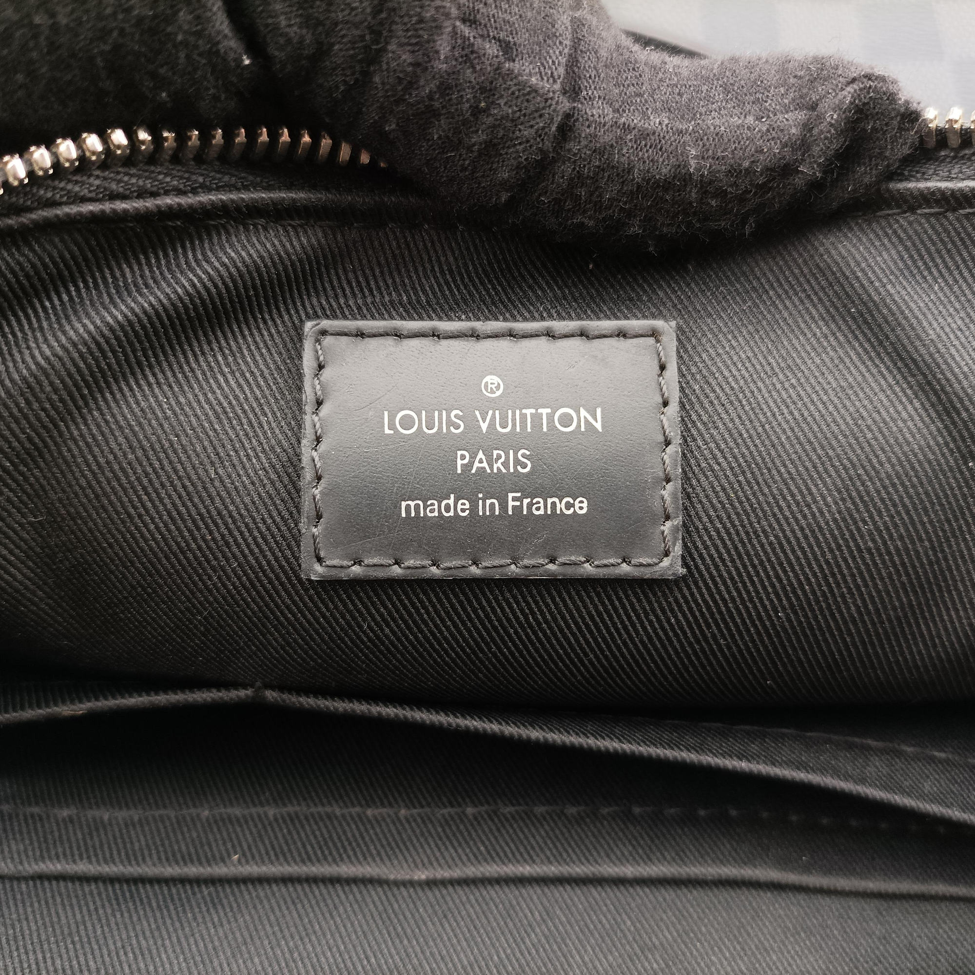 Pre-owned Louis Vuitton Porte-Documents Jour NM Noir Damier Graphite N48260 handbag | stylenewstar