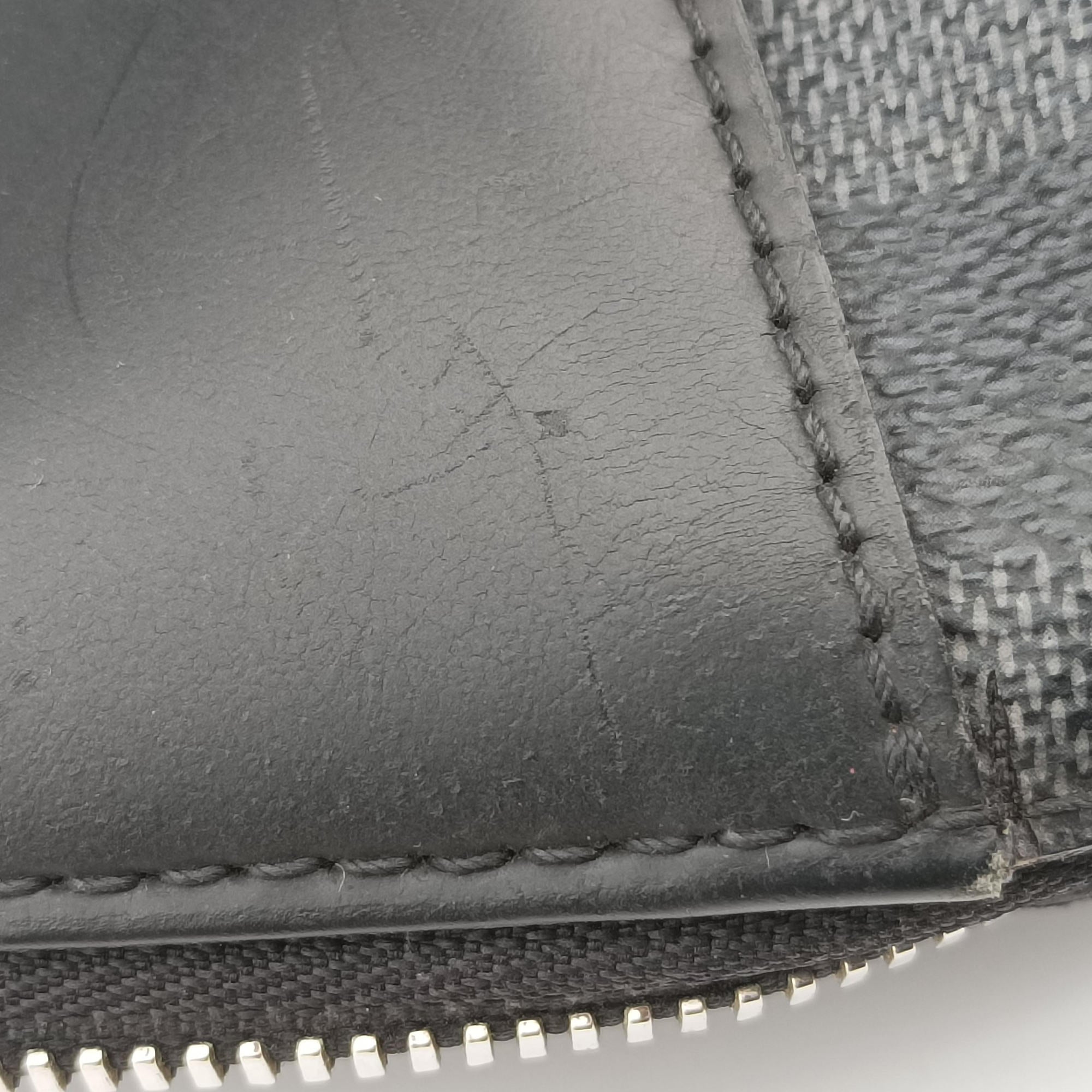 Pre-owned Louis Vuitton Porte-Documents Jour NM Noir Damier Graphite N48260 handbag | stylenewstar