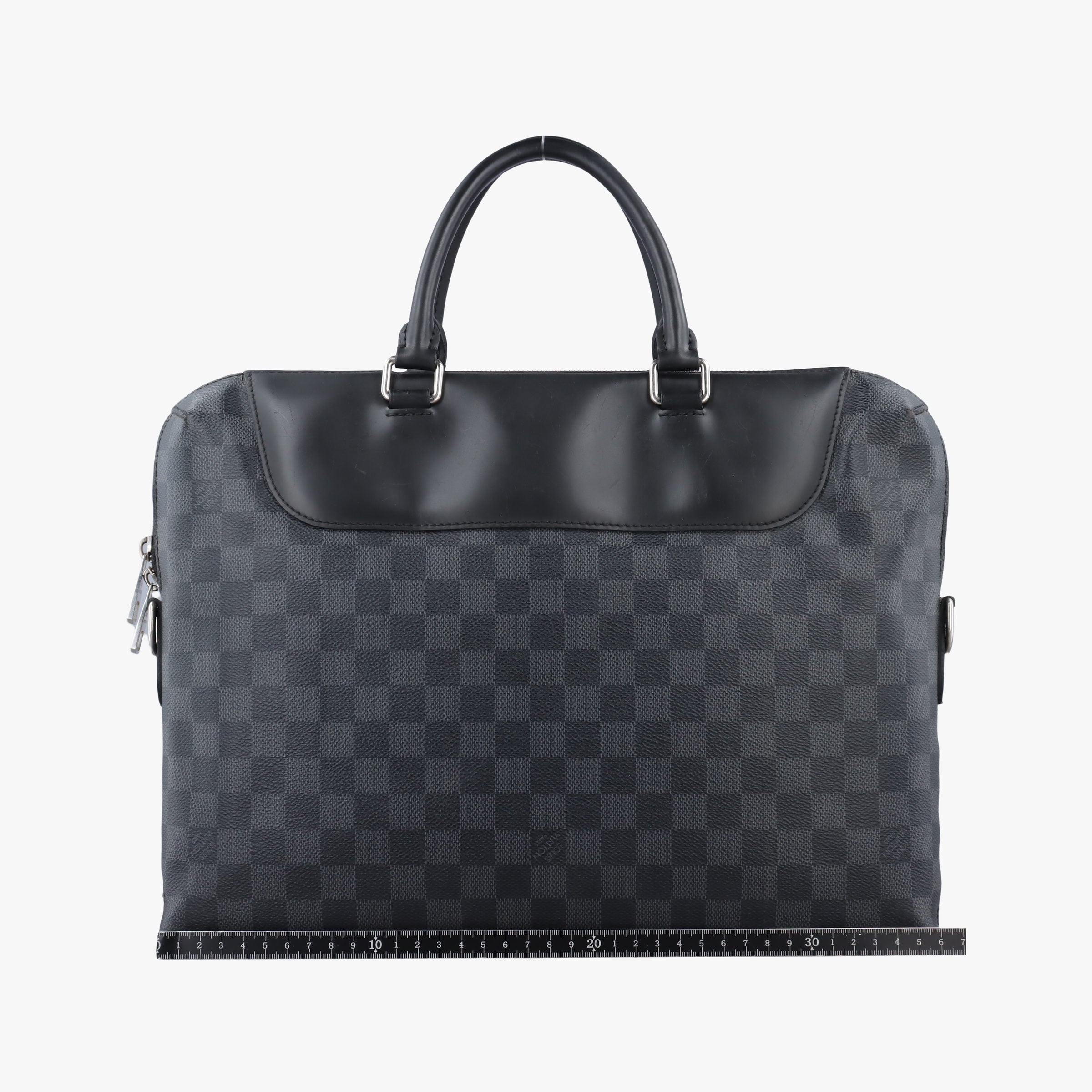 Pre-owned Louis Vuitton Porte-Documents Jour NM Noir Damier Graphite N48260 handbag | stylenewstar