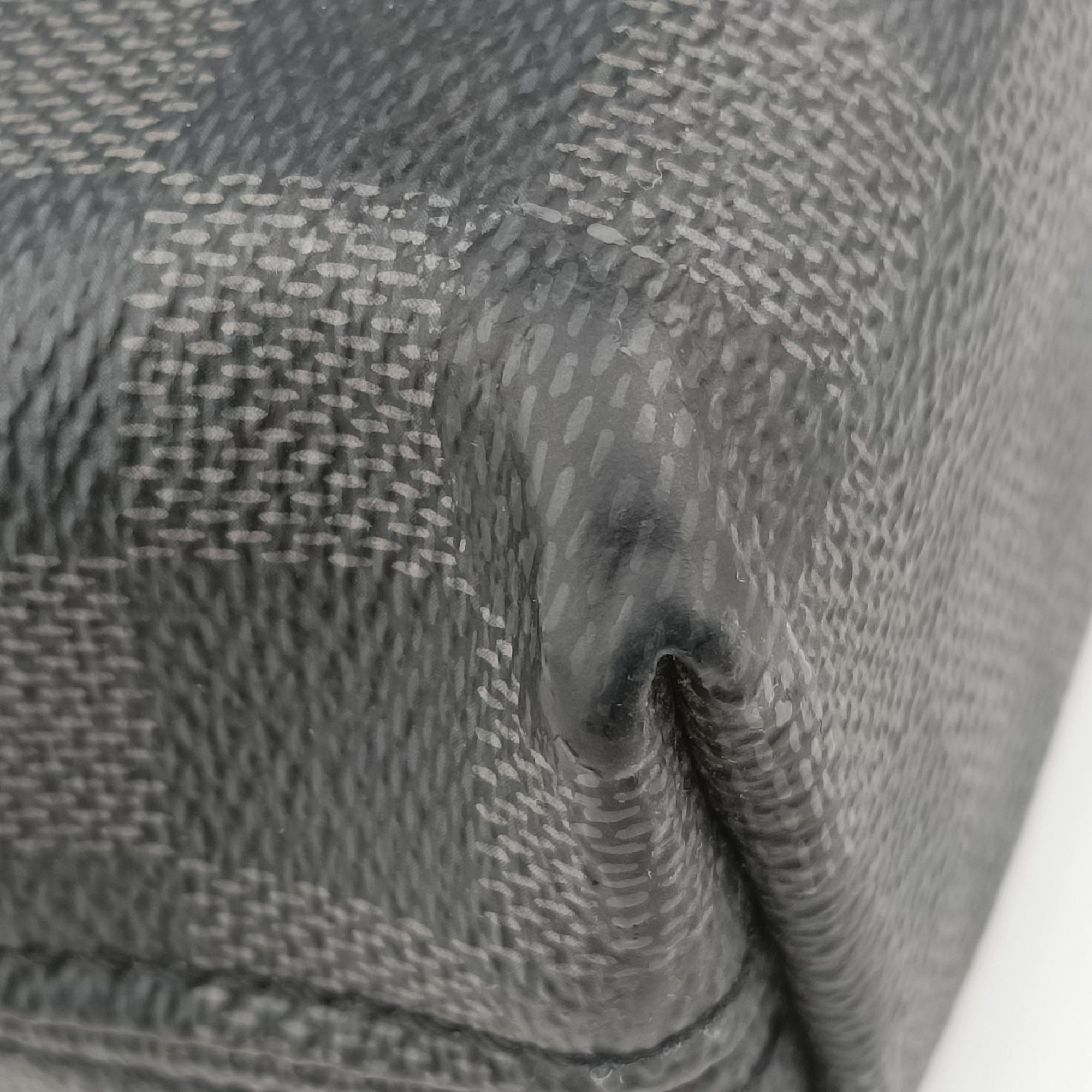 Pre-owned Louis Vuitton Porte-Documents Jour NM Noir Damier Graphite N48260 handbag | stylenewstar