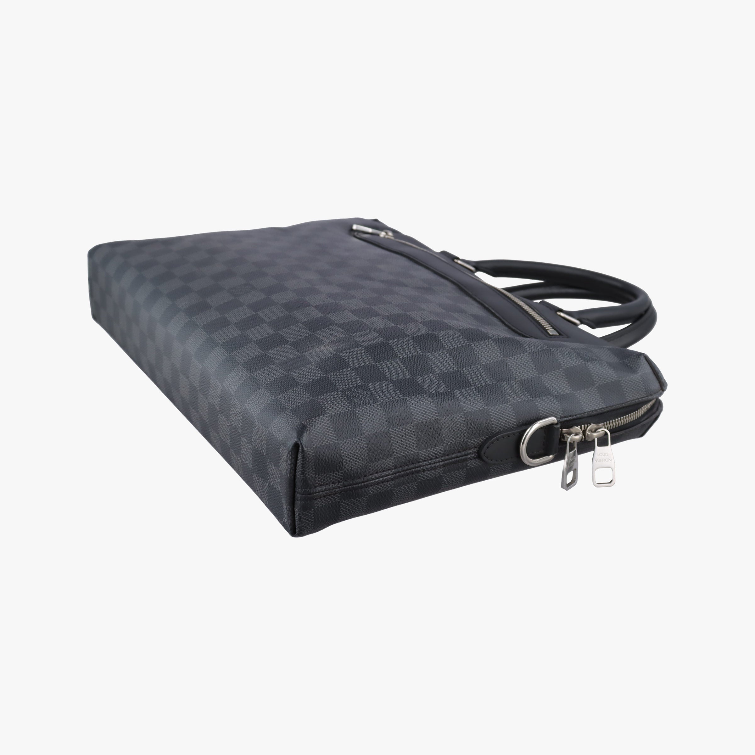 Pre-owned Louis Vuitton Porte-Documents Jour NM Noir Damier Graphite N48260 handbag | stylenewstar