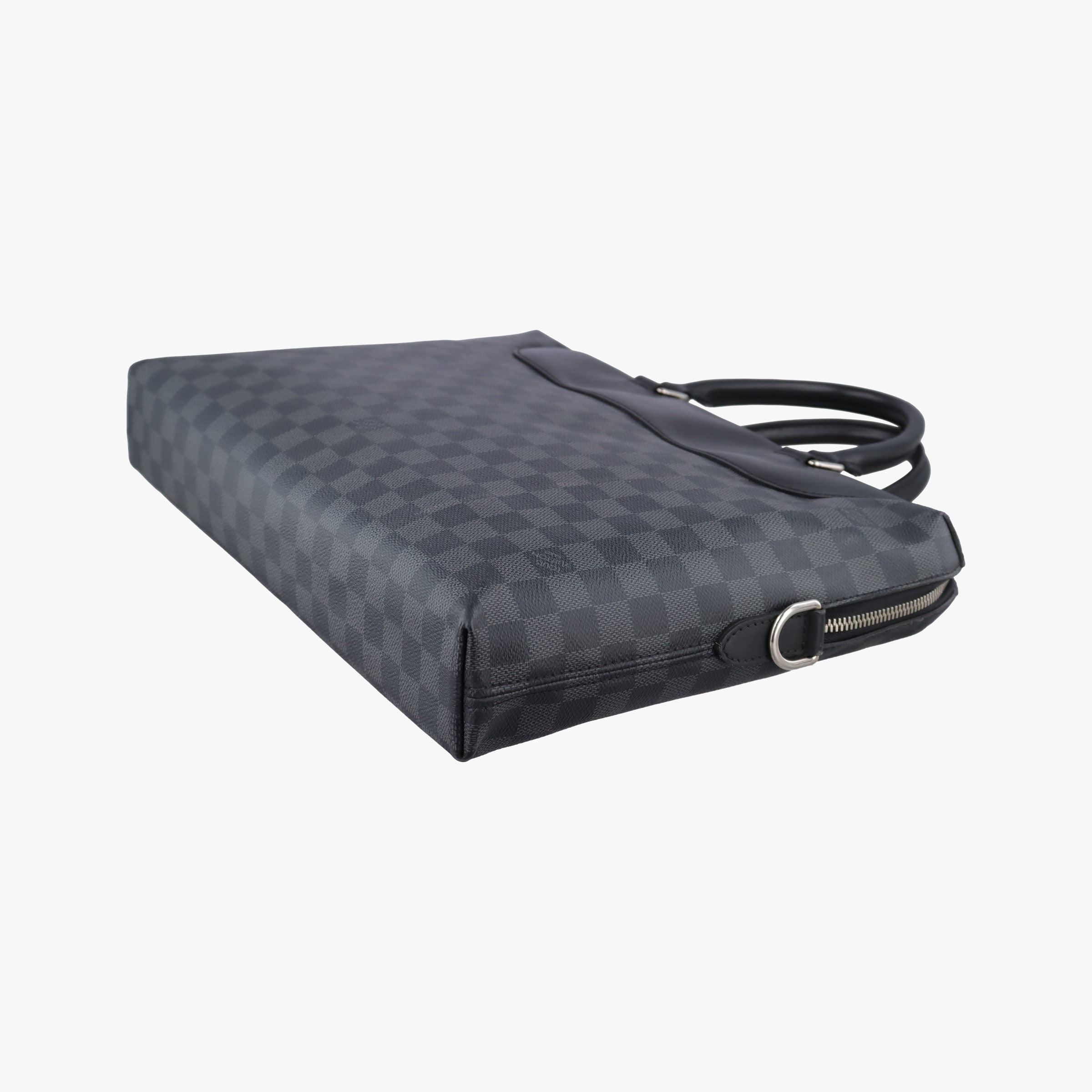 Pre-owned Louis Vuitton Porte-Documents Jour NM Noir Damier Graphite N48260 handbag | stylenewstar
