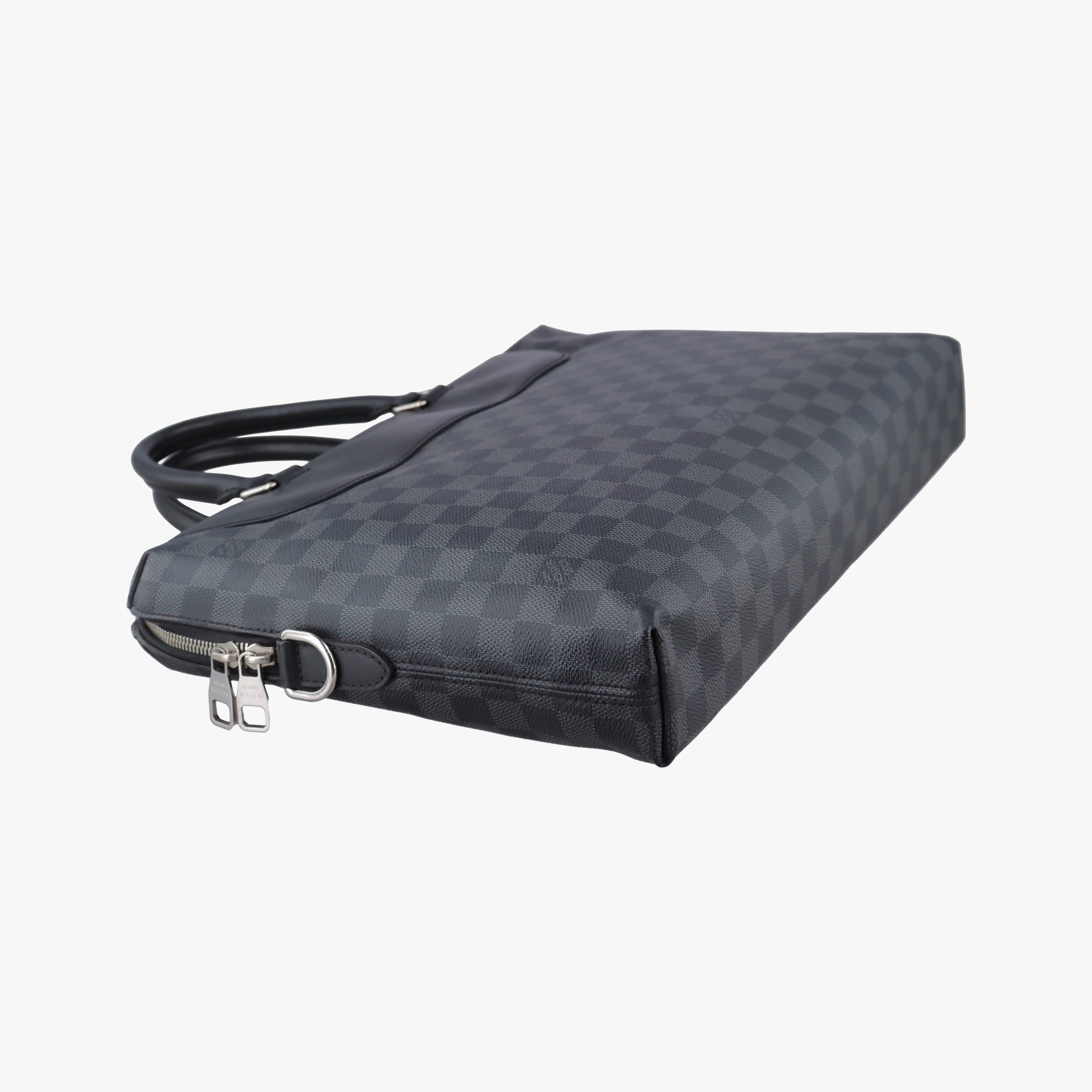 Pre-owned Louis Vuitton Porte-Documents Jour NM Noir Damier Graphite N48260 handbag | stylenewstar