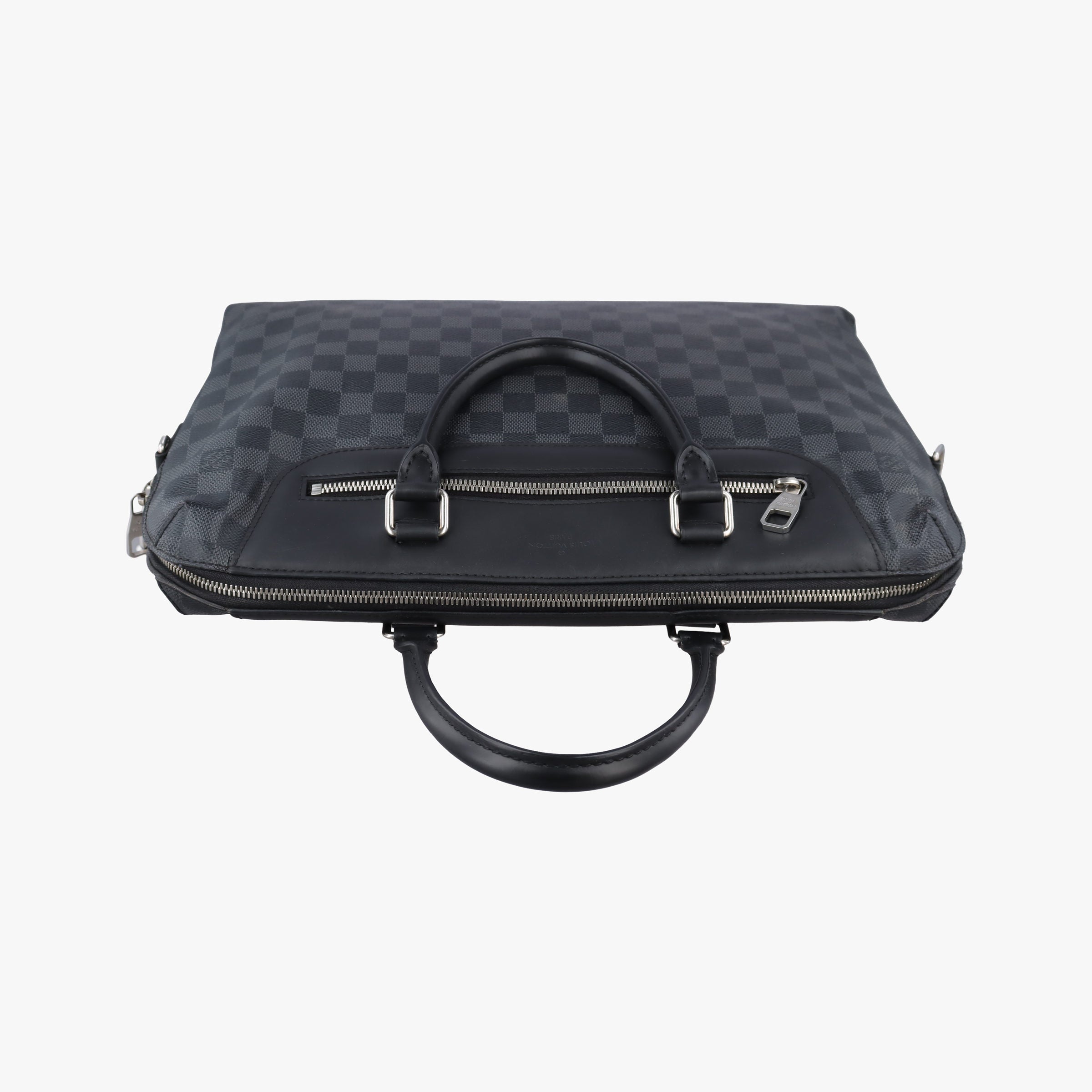 Pre-owned Louis Vuitton Porte-Documents Jour NM Noir Damier Graphite N48260 handbag | stylenewstar
