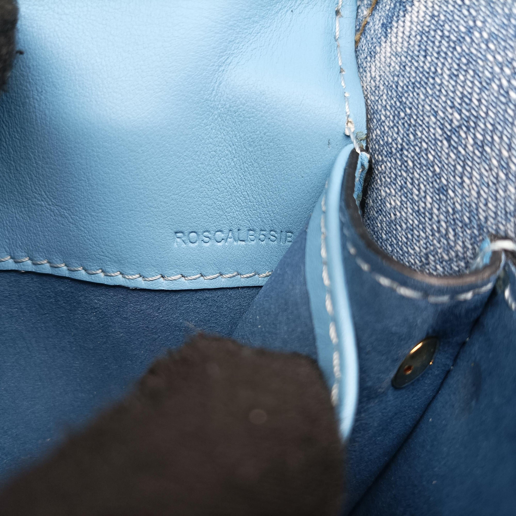 Secondhand Burberry House Check Buckle Blue × Multicolor Canvas × Leather  shoulderbag | stylenewstar
