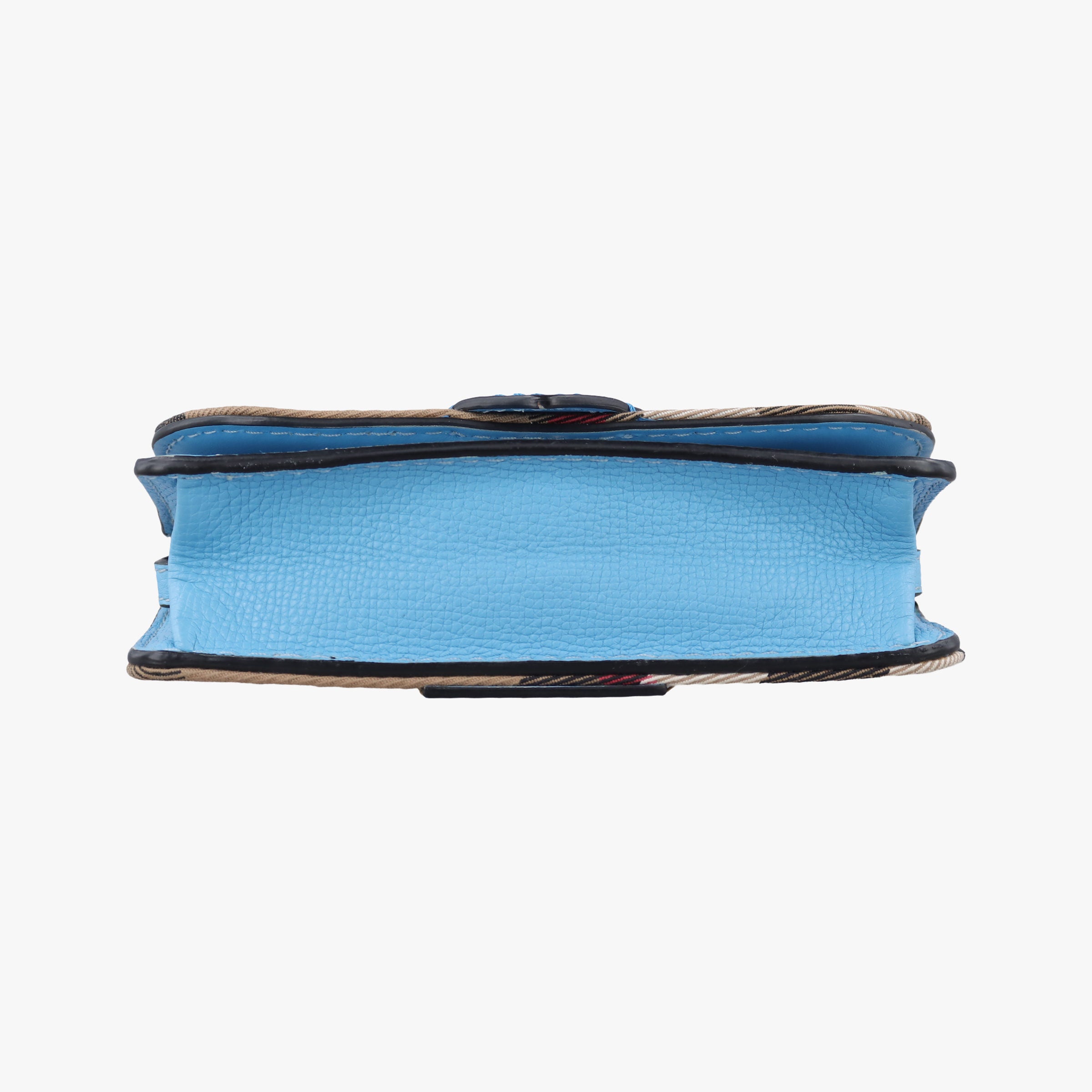 Secondhand Burberry House Check Buckle Blue × Multicolor Canvas × Leather  shoulderbag | stylenewstar