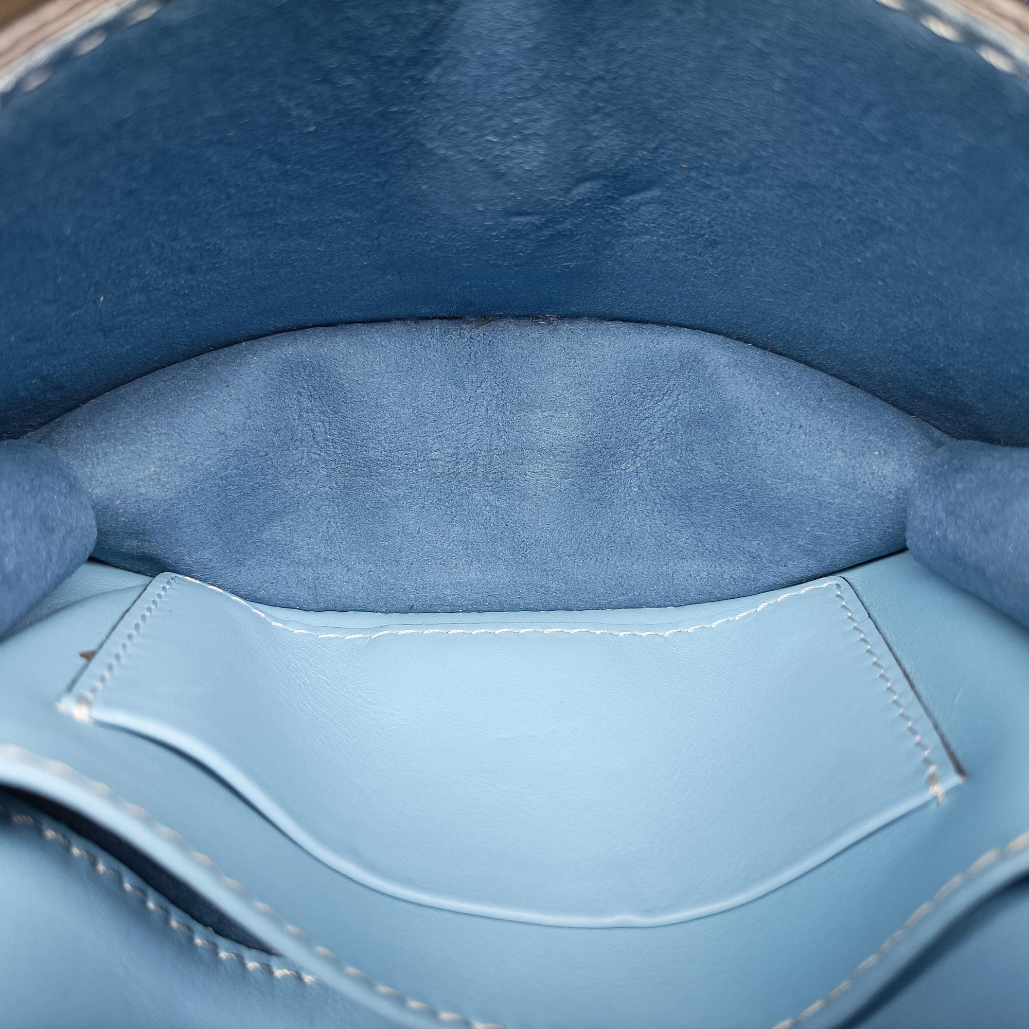 Secondhand Burberry House Check Buckle Blue × Multicolor Canvas × Leather  shoulderbag | stylenewstar