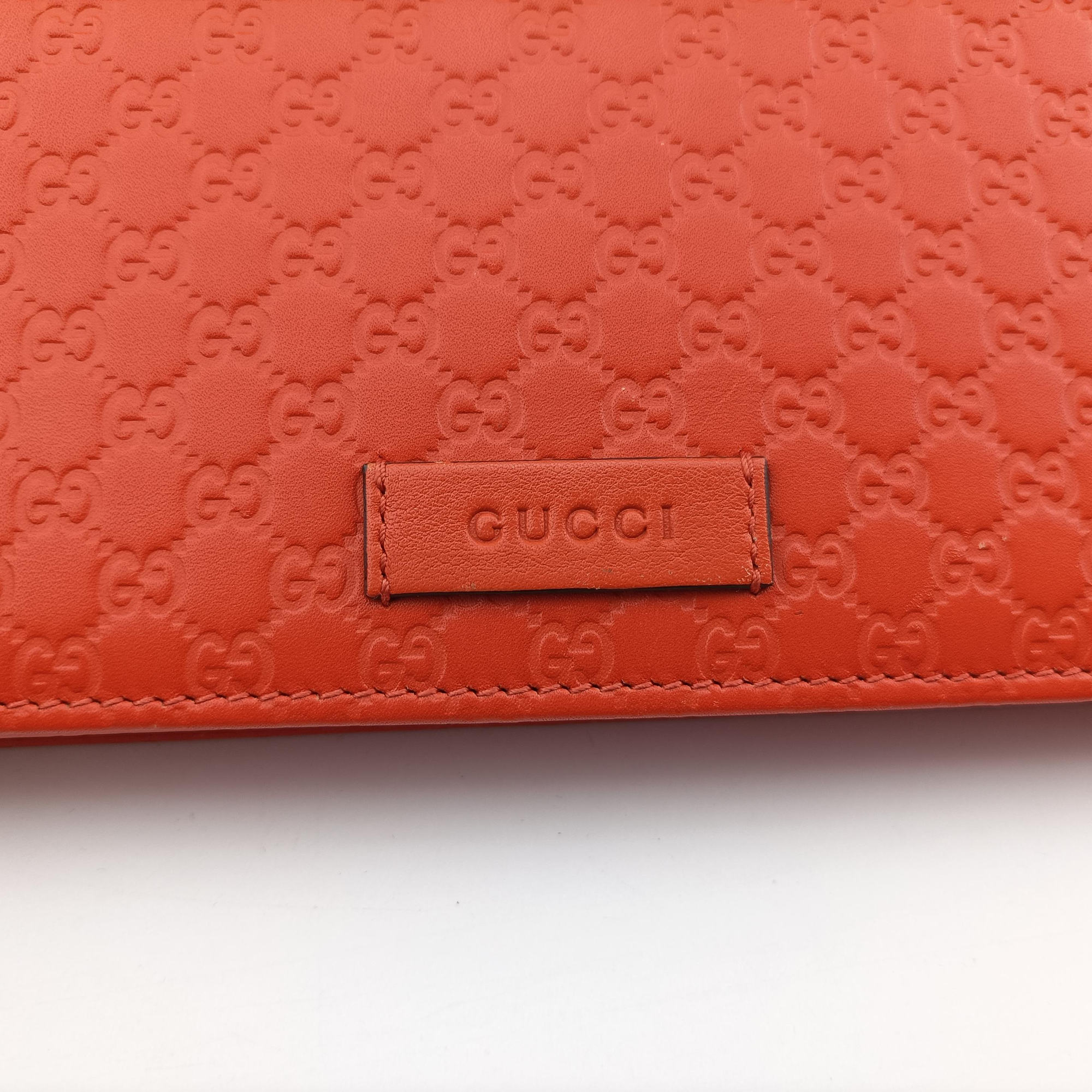 Secondhand Gucci Micro GG Guccissima Orange Leather 466507 shoulderbag | stylenewstar