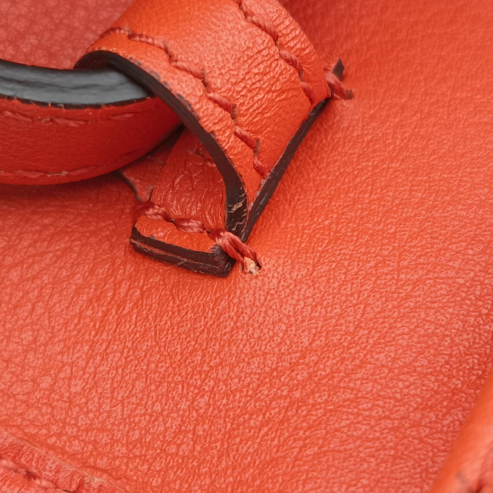 Secondhand Gucci Micro GG Guccissima Orange Leather 466507 shoulderbag | stylenewstar
