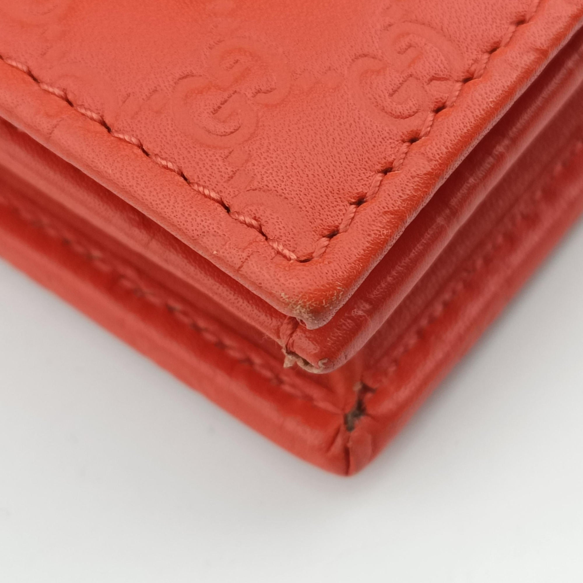 Secondhand Gucci Micro GG Guccissima Orange Leather 466507 shoulderbag | stylenewstar