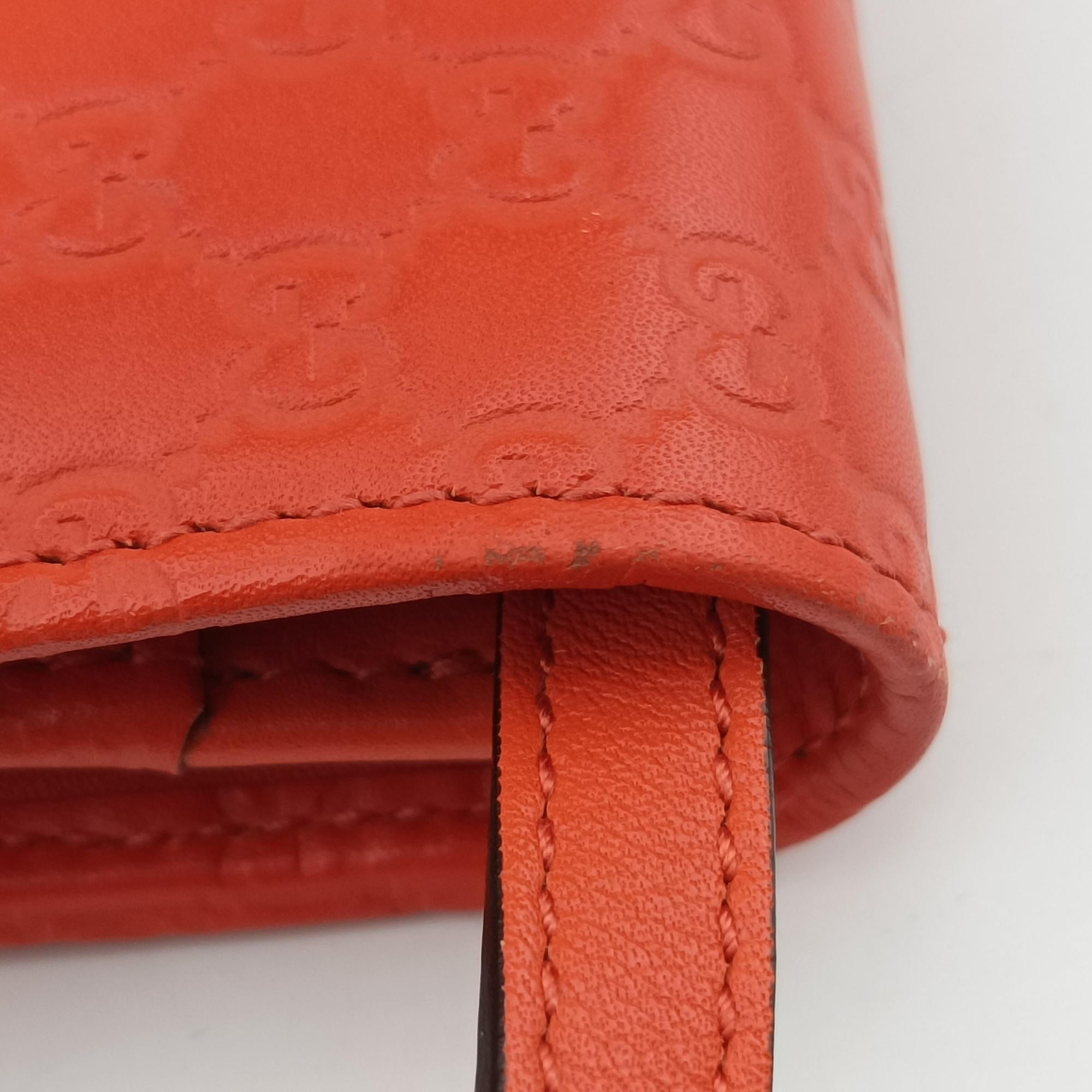 Secondhand Gucci Micro GG Guccissima Orange Leather 466507 shoulderbag | stylenewstar