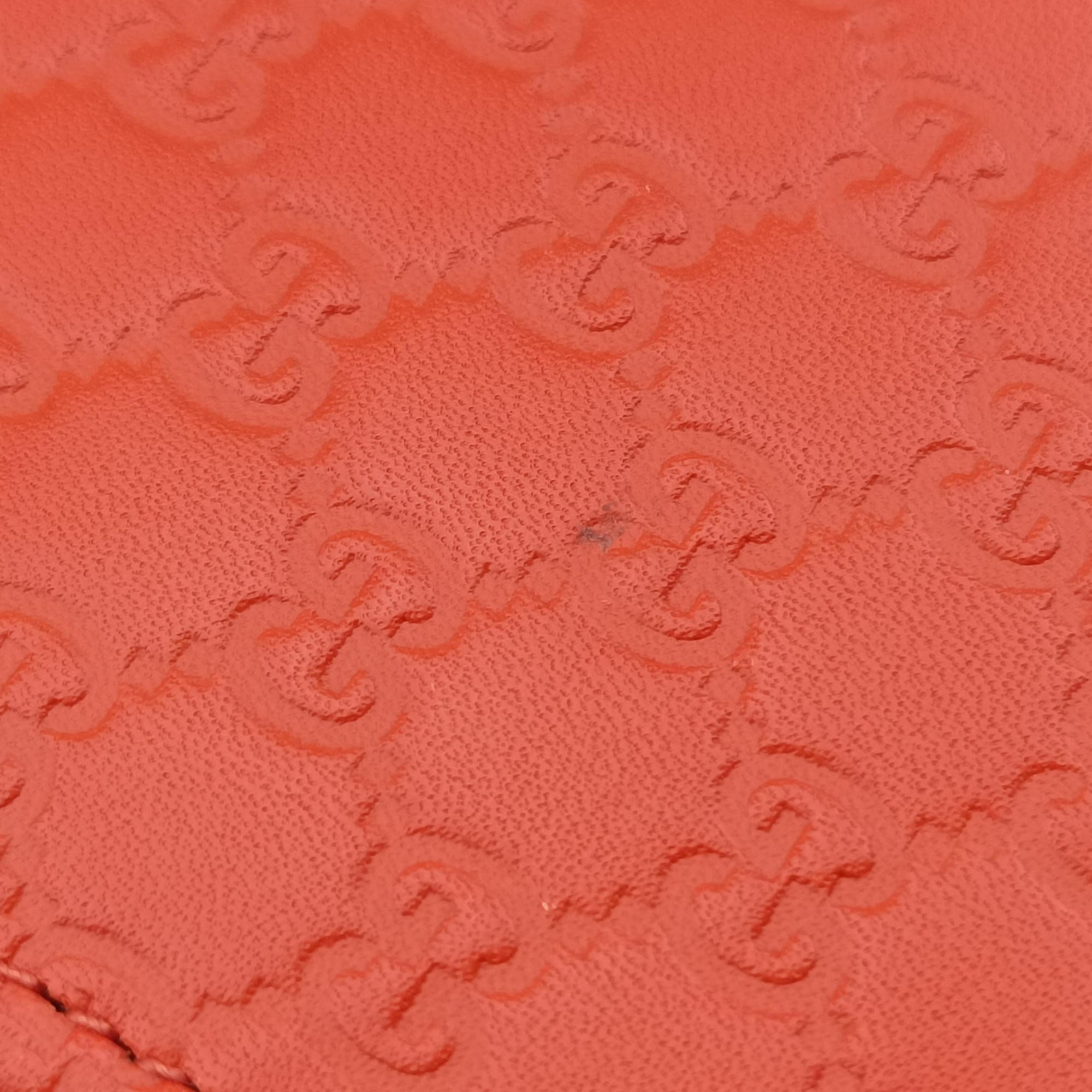 Secondhand Gucci Micro GG Guccissima Orange Leather 466507 shoulderbag | stylenewstar