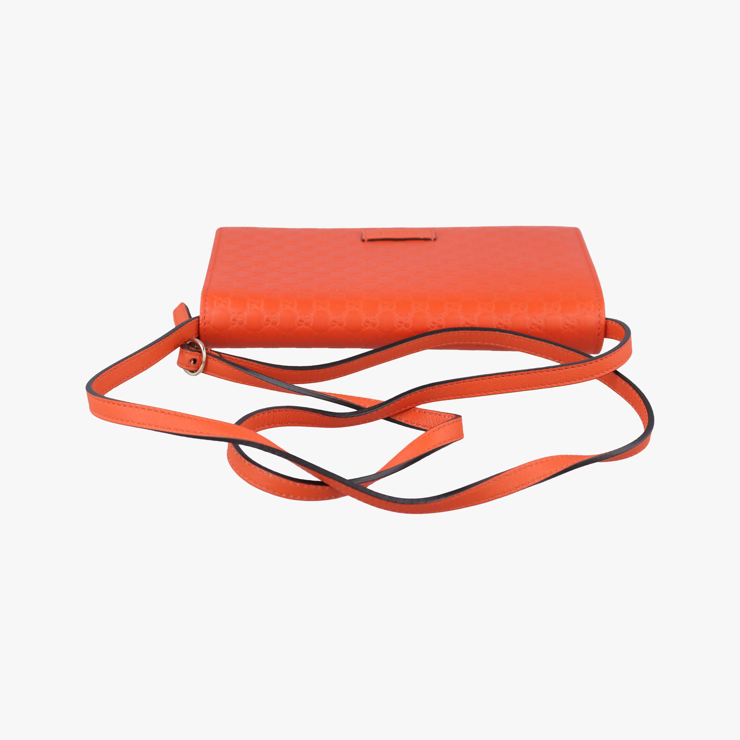 Secondhand Gucci Micro GG Guccissima Orange Leather 466507 shoulderbag | stylenewstar