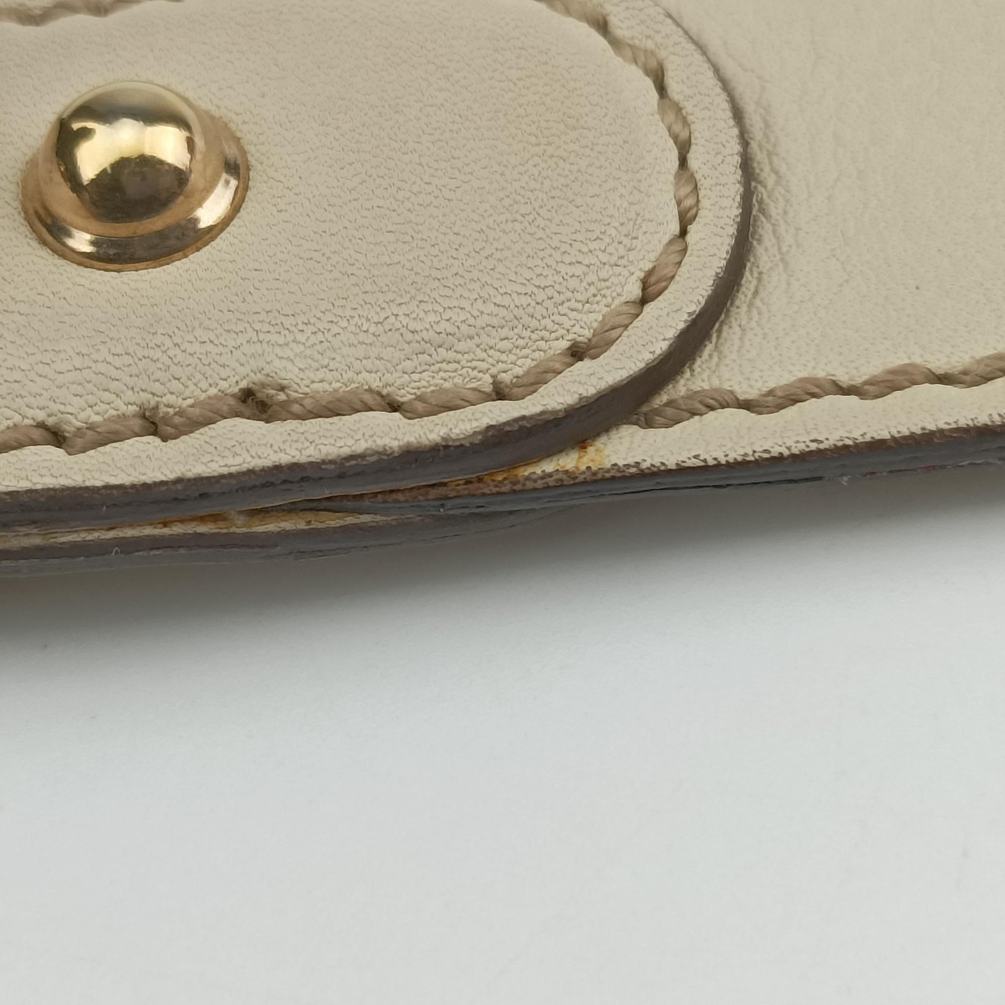 Pre-owned Gucci Bamboo BeigexIVORY Straw × Leather 169976 shoulderbag | stylenewstar