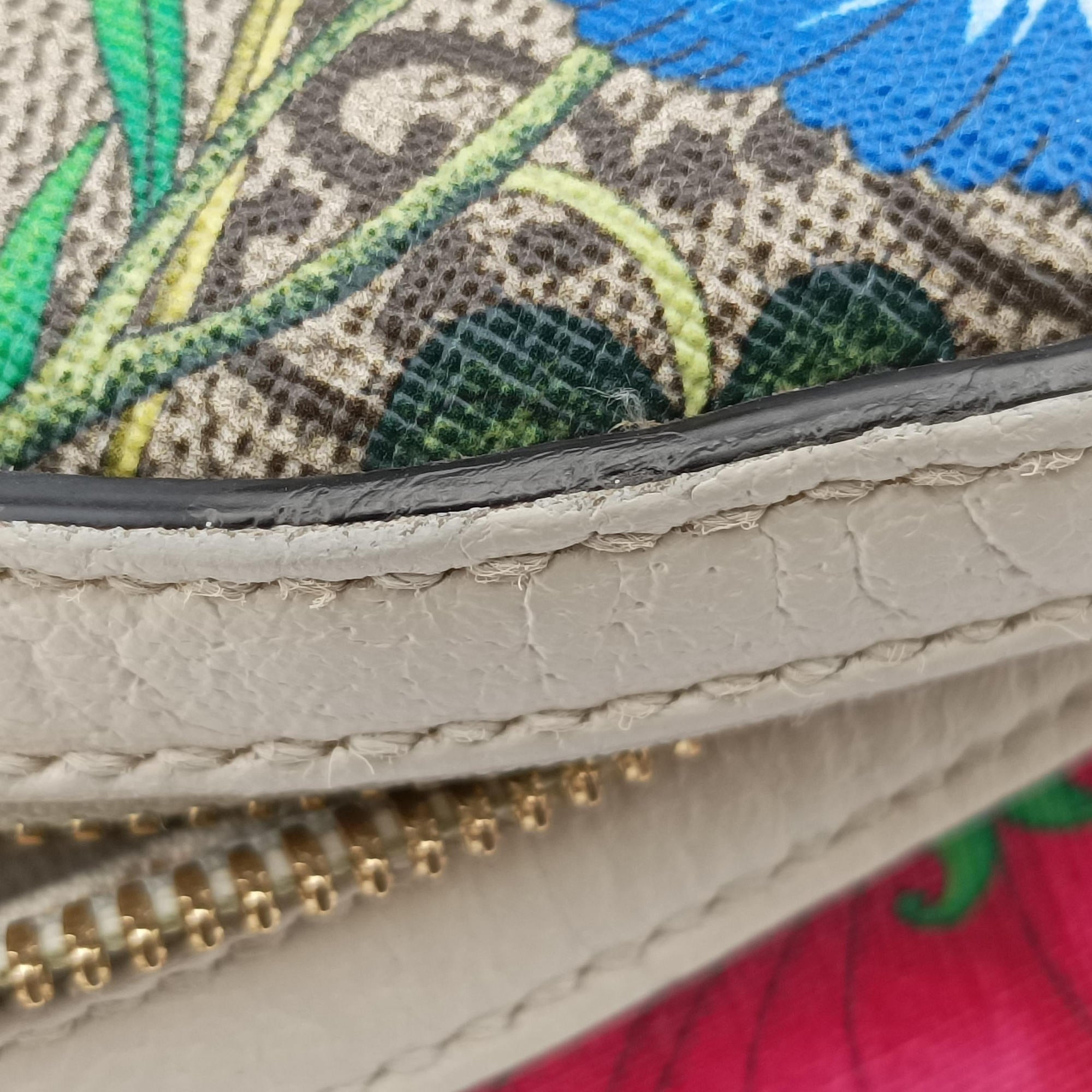 Pre-owned Gucci Ophidia Flora Multicolour PVC coated canvas×leather 547965 backpack/rucksack | stylenewstar