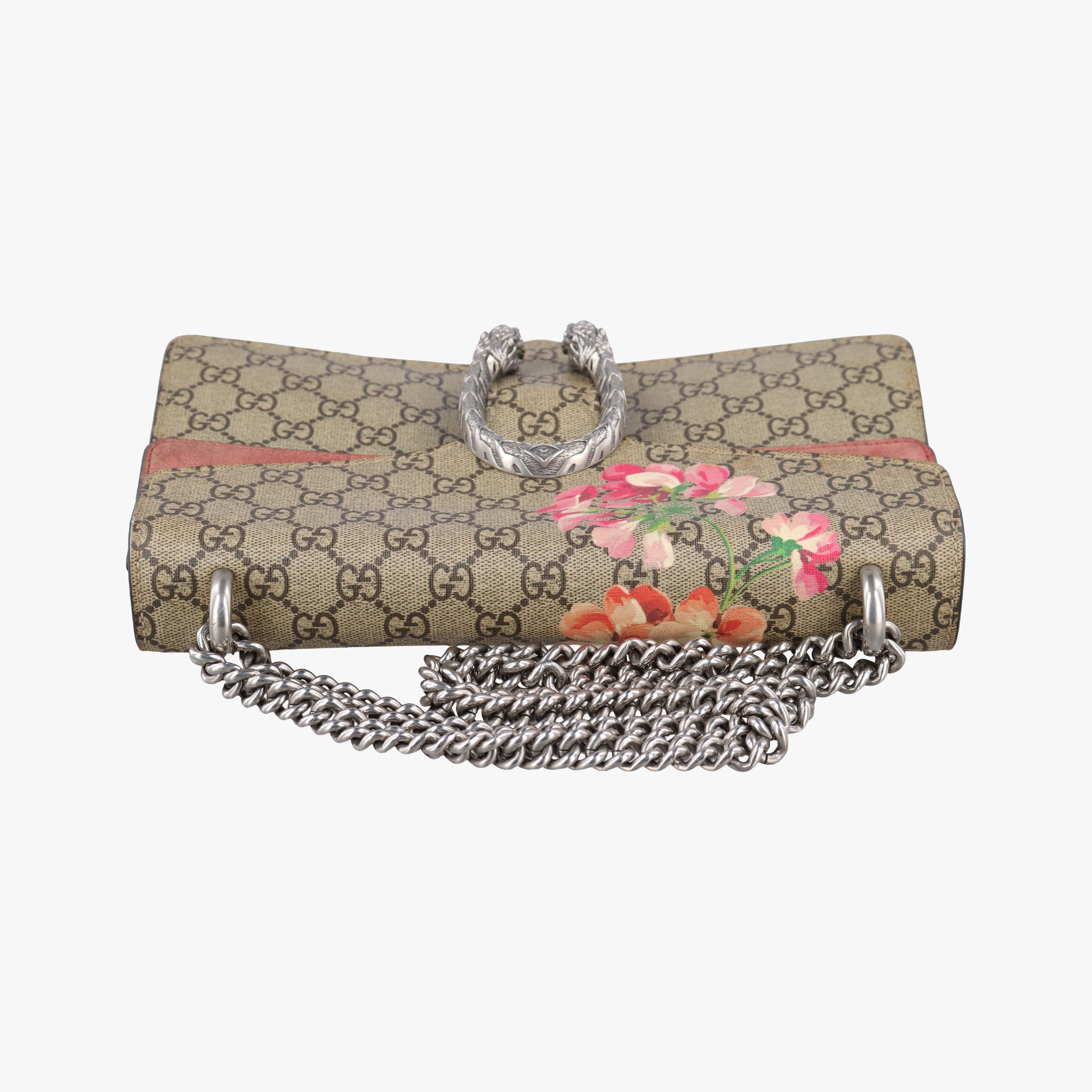 Pre-owned Gucci Dionysus beige×red×multicolor PVC coated canvas 400249 shoulderbag | stylenewstar