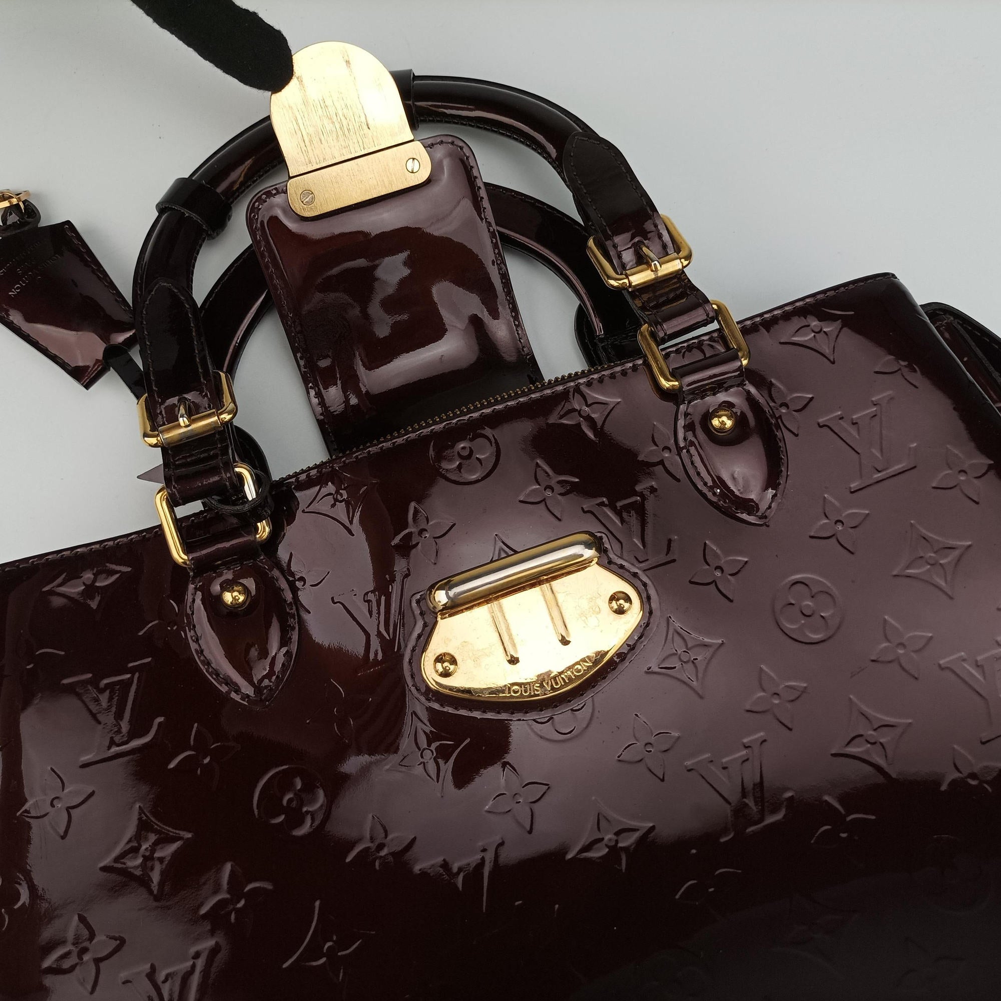 Vintage Louis Vuitton MELROSE AVENUE AMARANTE Vernis M93757 handbag | stylenewstar