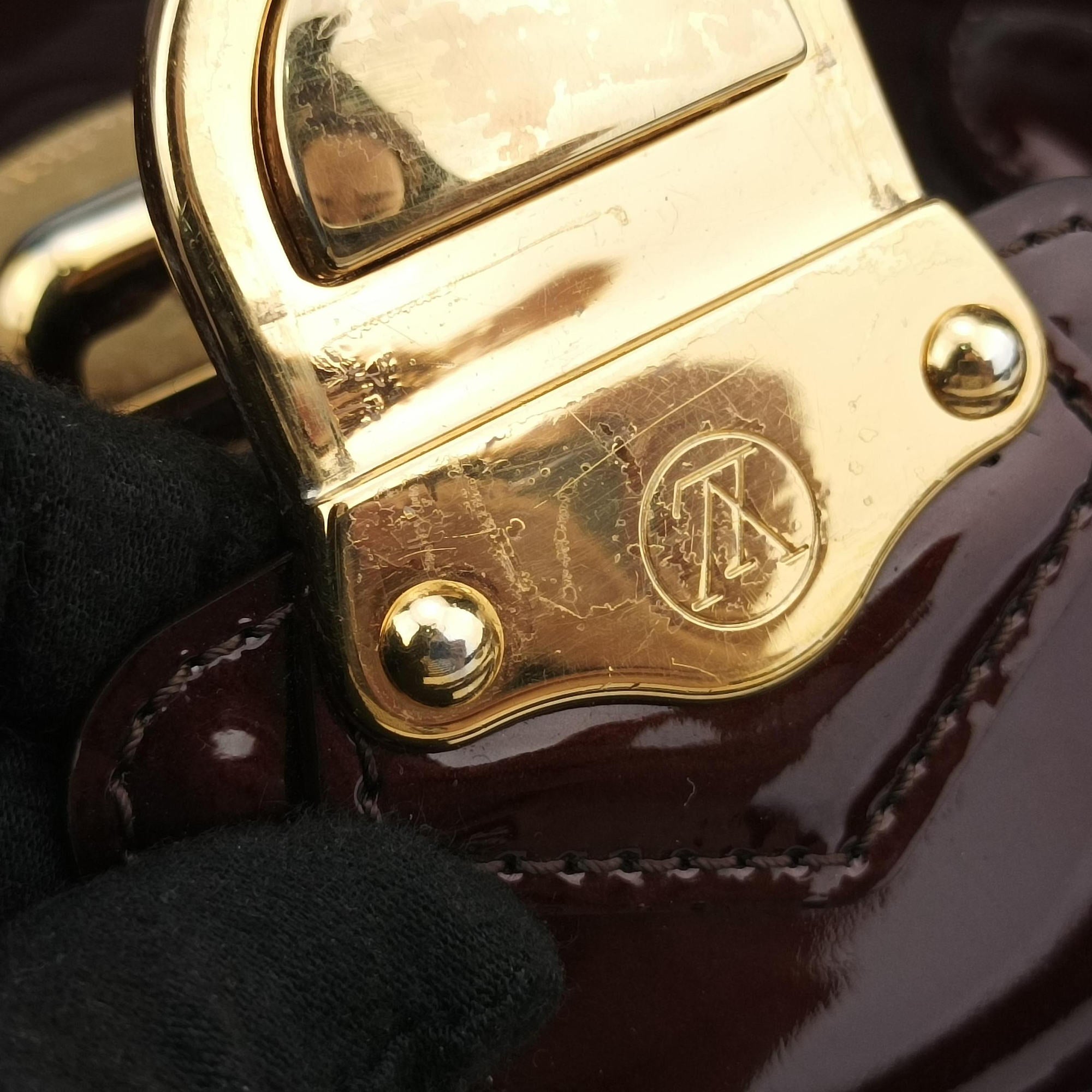Vintage Louis Vuitton MELROSE AVENUE AMARANTE Vernis M93757 handbag | stylenewstar