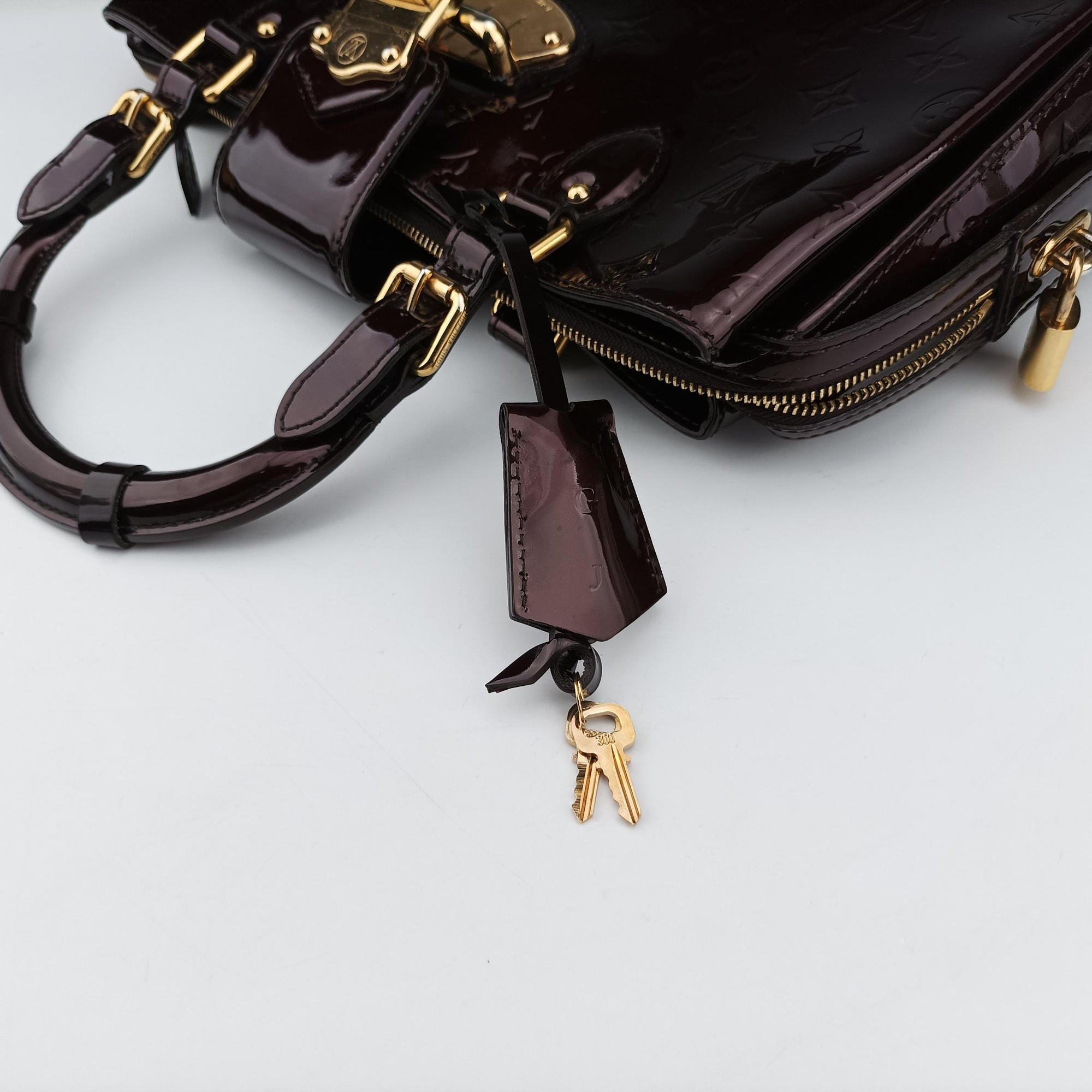 Vintage Louis Vuitton MELROSE AVENUE AMARANTE Vernis M93757 handbag | stylenewstar