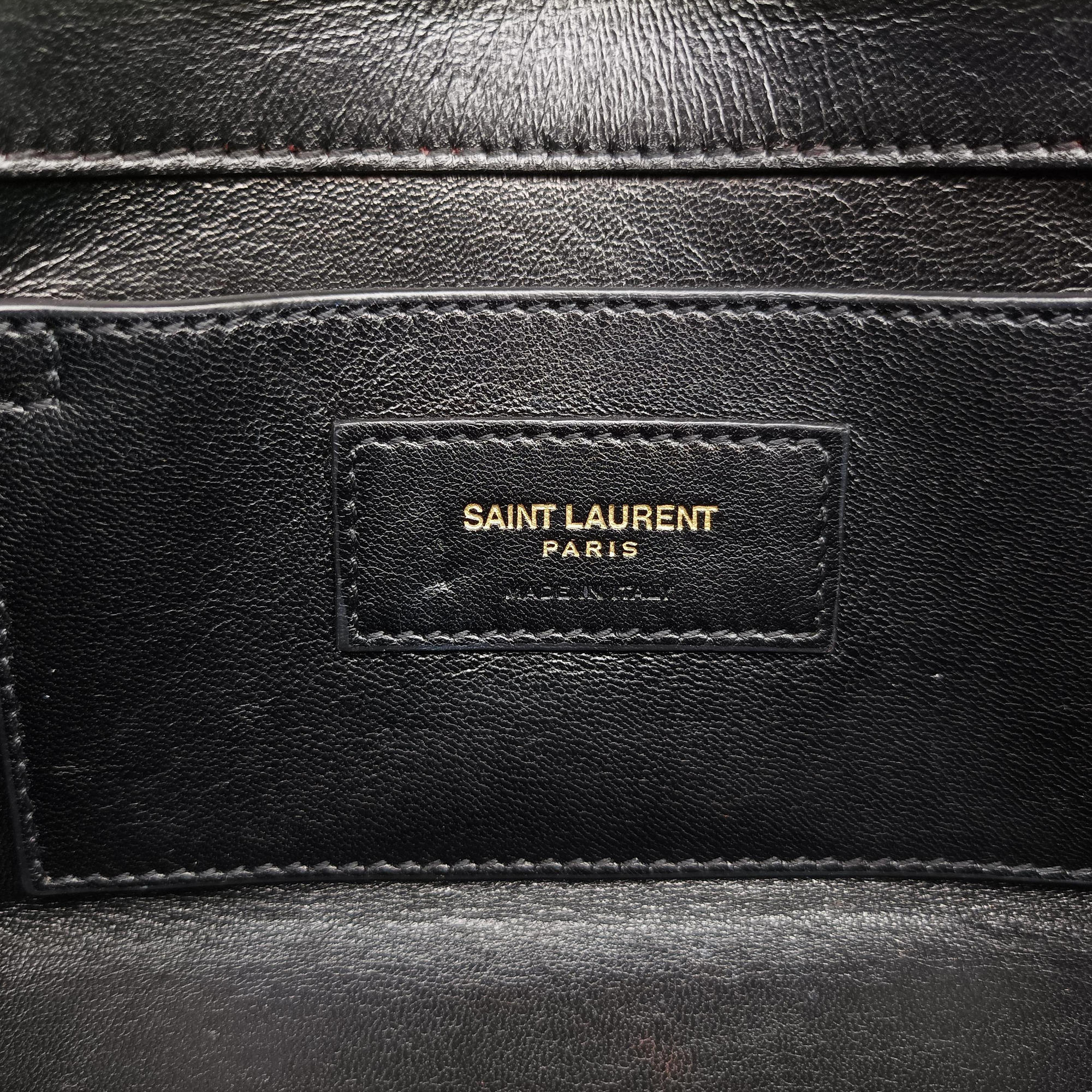 Pre-owned Yves Saint Laurent KATE Black Suede 354120 shoulderbag | stylenewstar