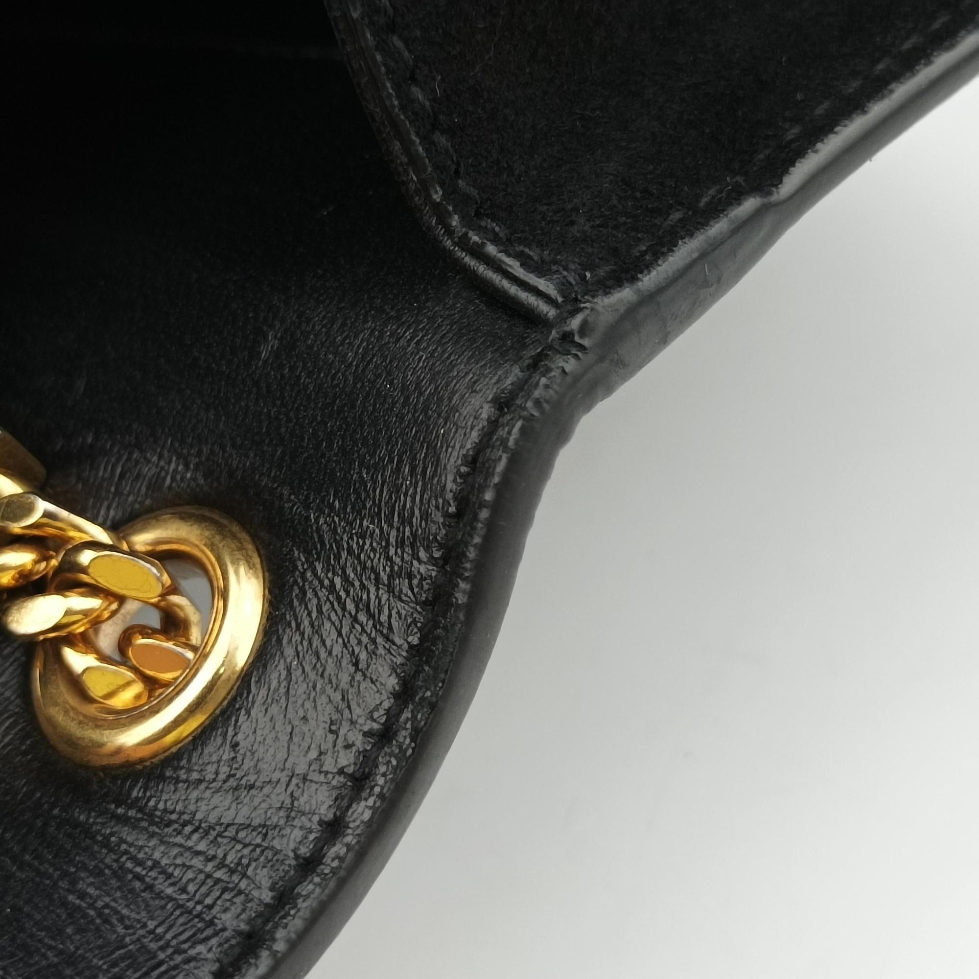 Pre-owned Yves Saint Laurent KATE Black Suede 354120 shoulderbag | stylenewstar