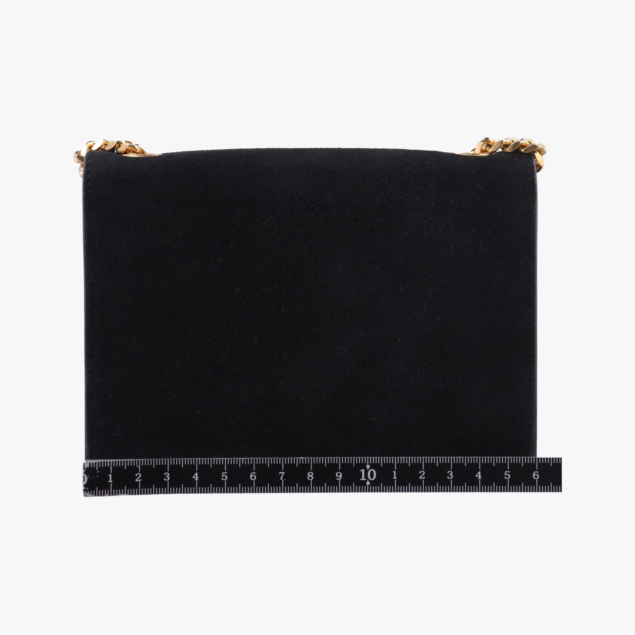 Pre-owned Yves Saint Laurent KATE Black Suede 354120 shoulderbag | stylenewstar