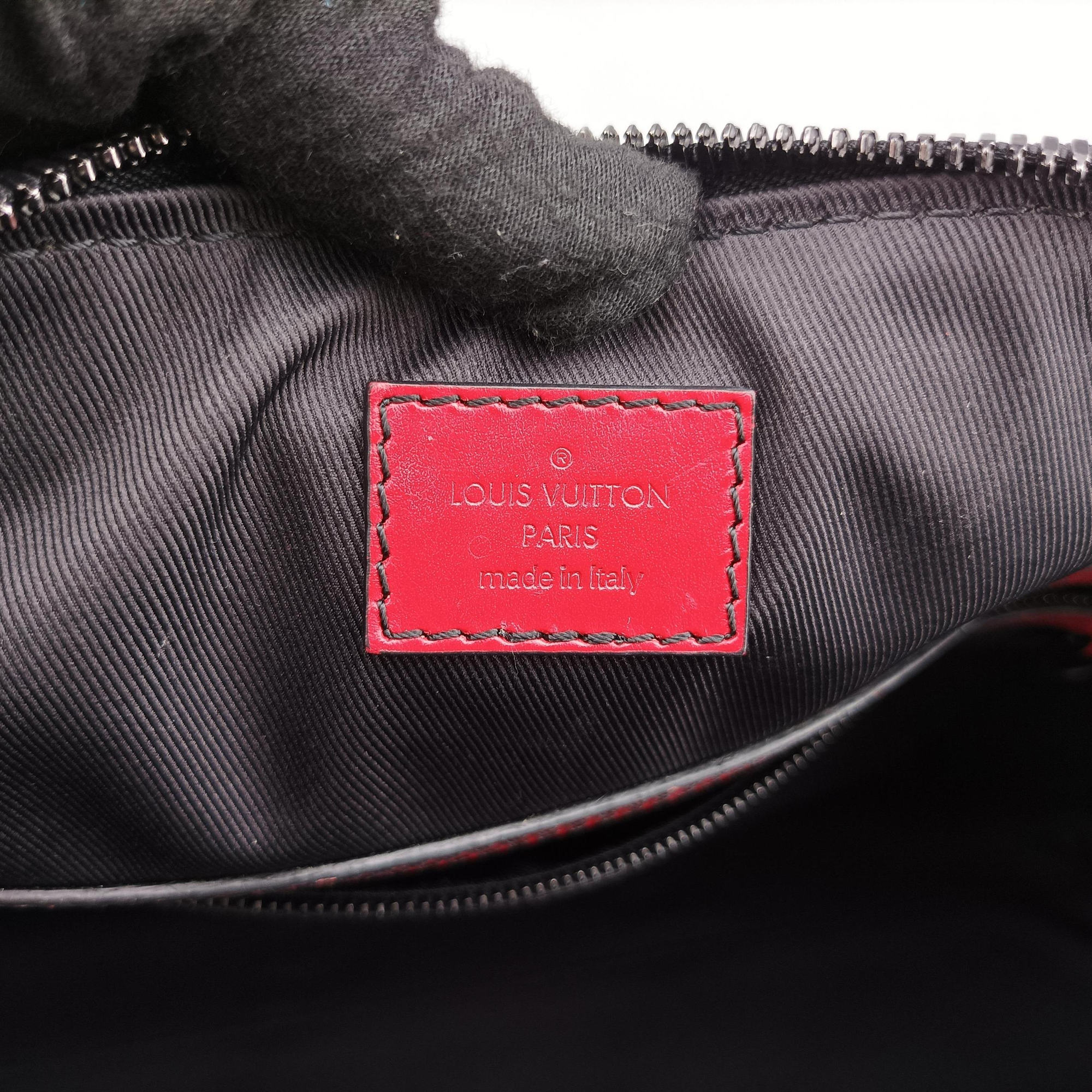 Vintage Louis Vuitton Keepall Bandouliere 50 Green × Red epi M55571 shoulderbag | stylenewstar