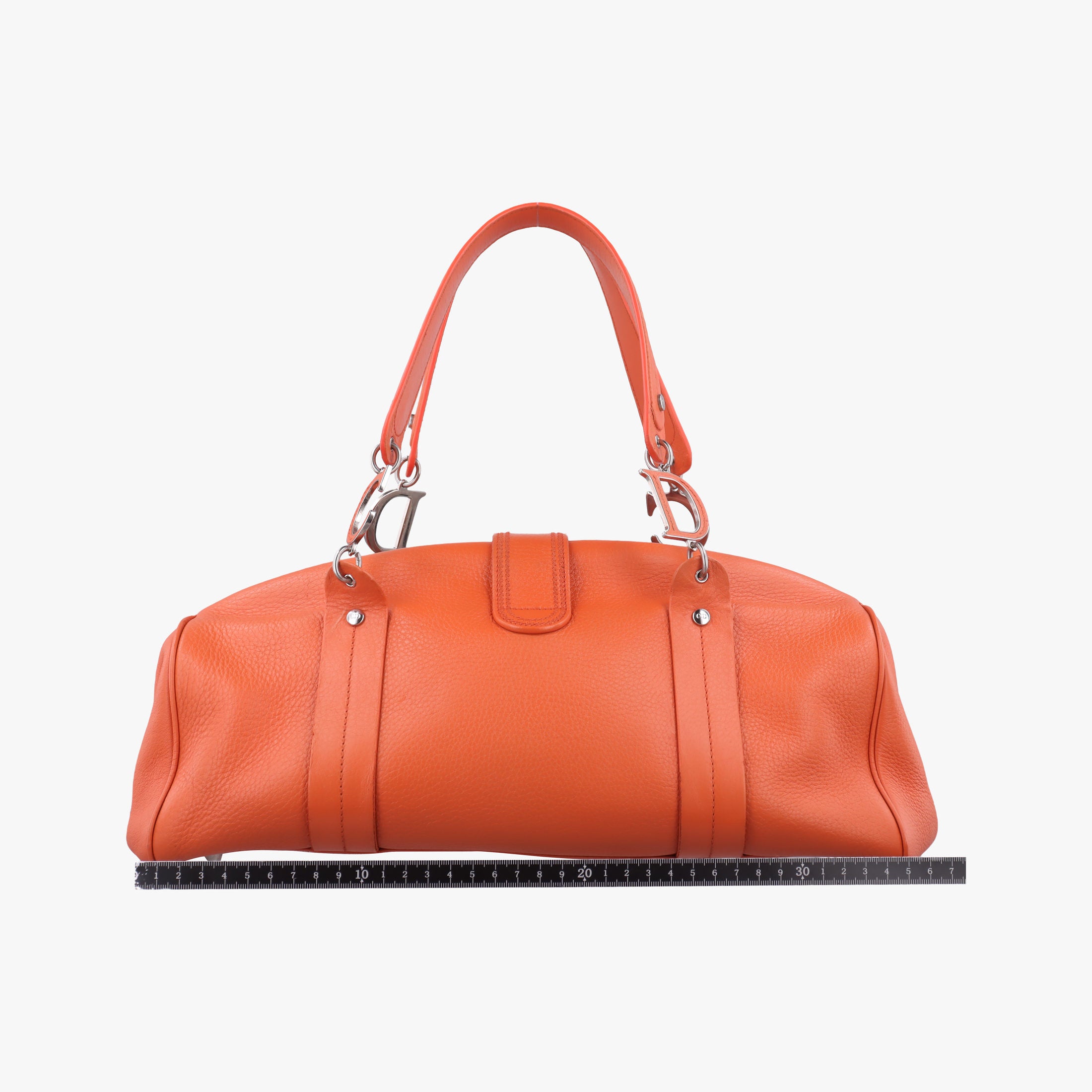 Pre-owned Christian Dior Detective Orange Leather  handbag | stylenewstar