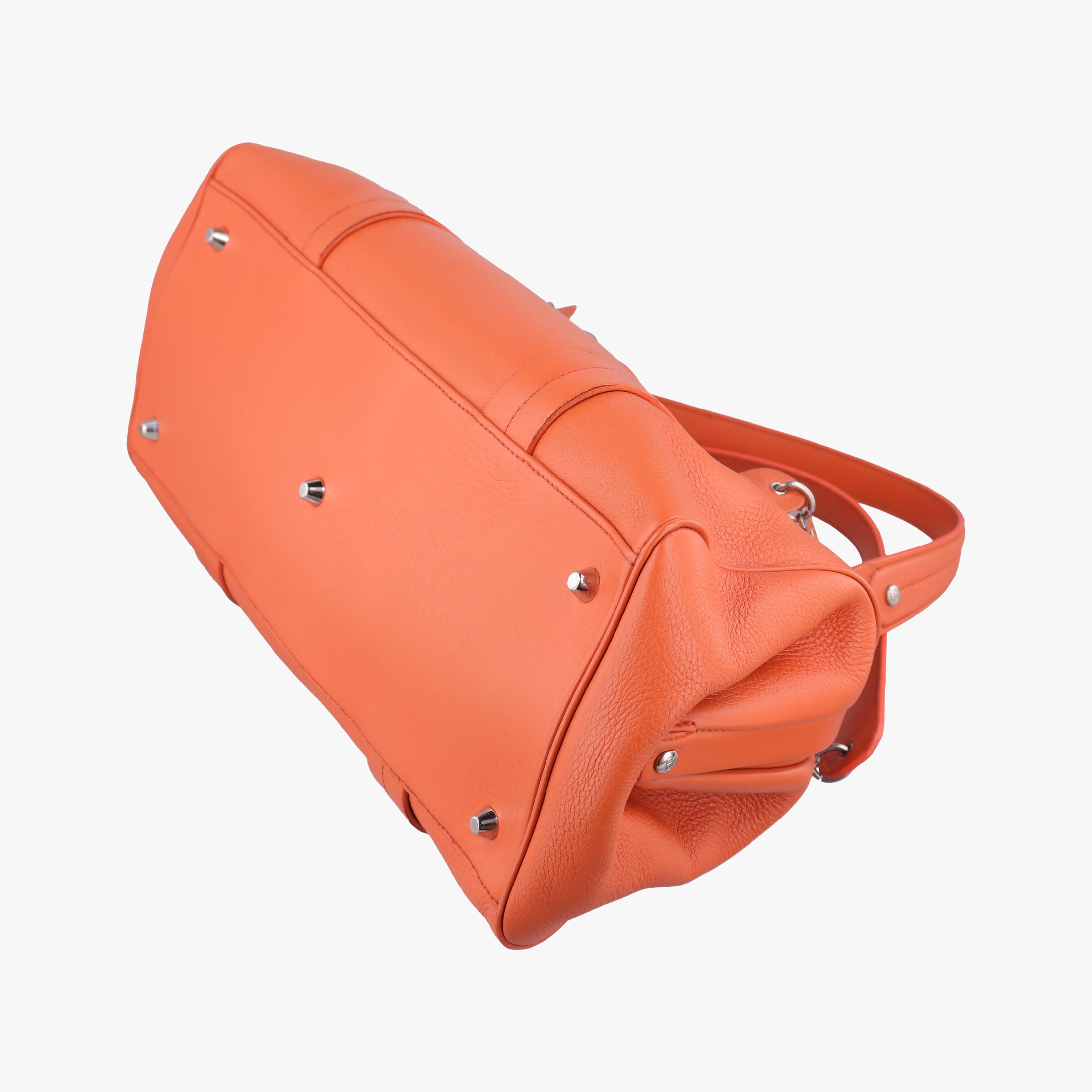 Pre-owned Christian Dior Detective Orange Leather  handbag | stylenewstar