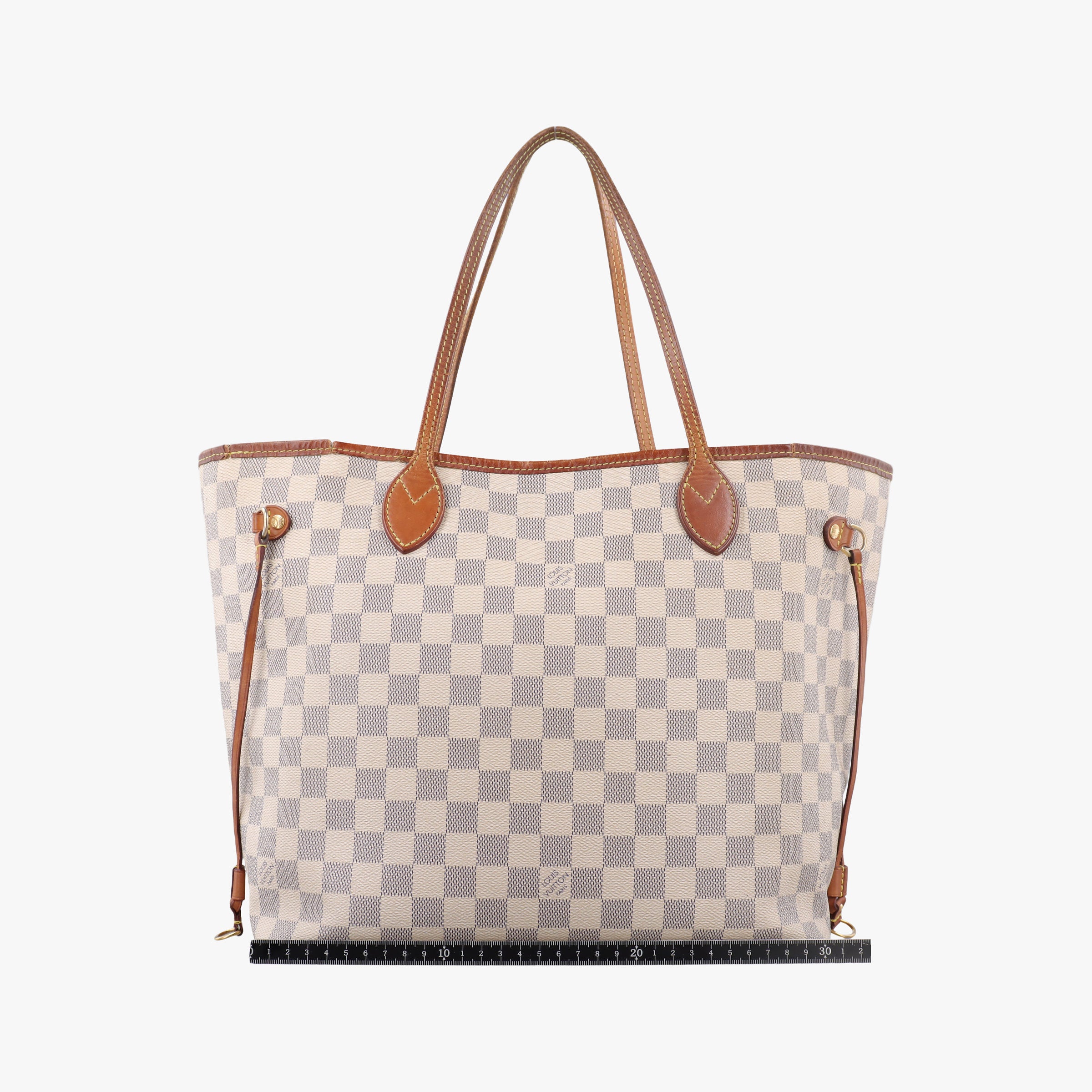 Pre-owned Louis Vuitton Neverfull MM Azur Damier Canvas N51107 shoulderbag | stylenewstar