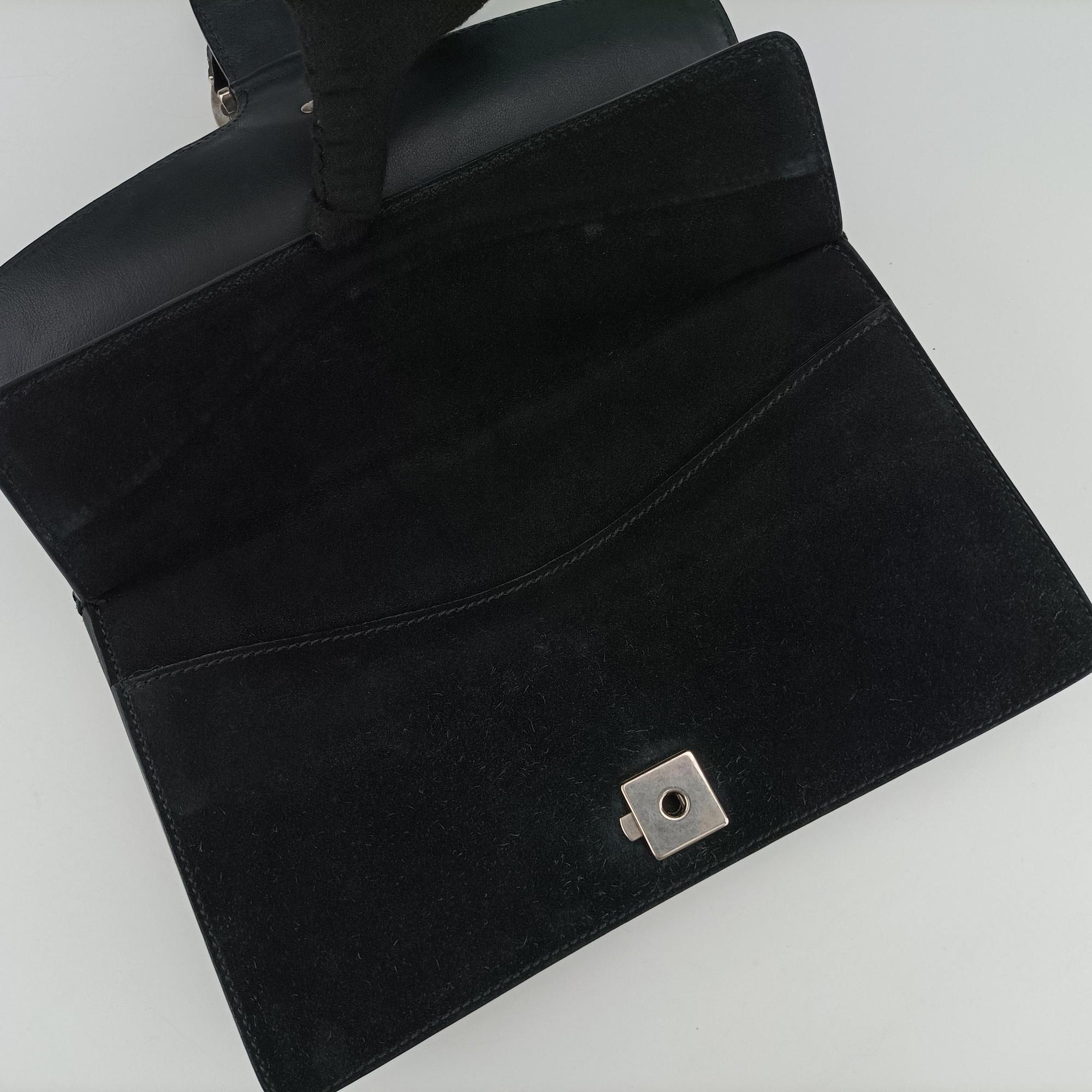 Pre-owned Gucci Dionysus Black Suede×leather 400249 shoulderbag | stylenewstar