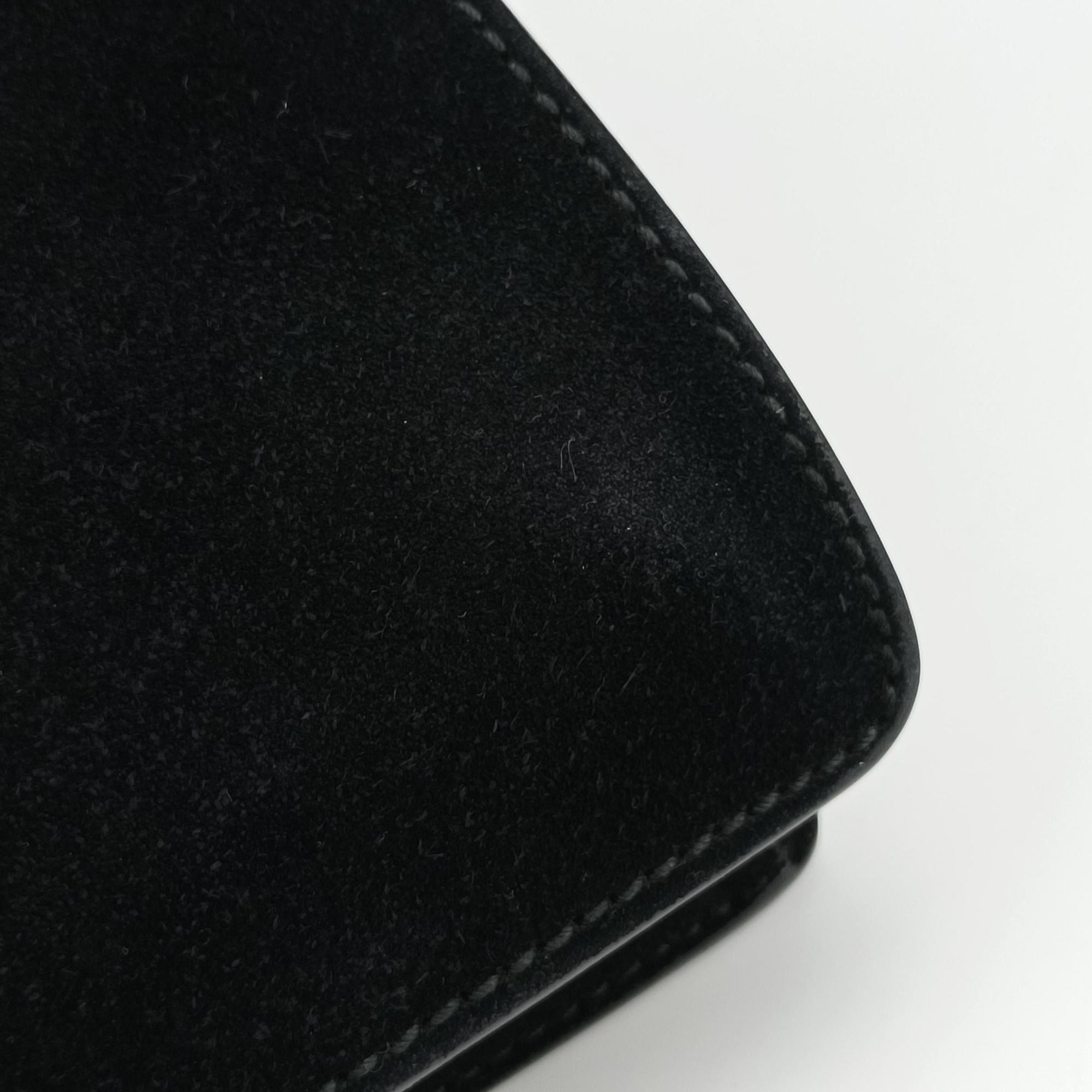 Pre-owned Gucci Dionysus Black Suede×leather 400249 shoulderbag | stylenewstar
