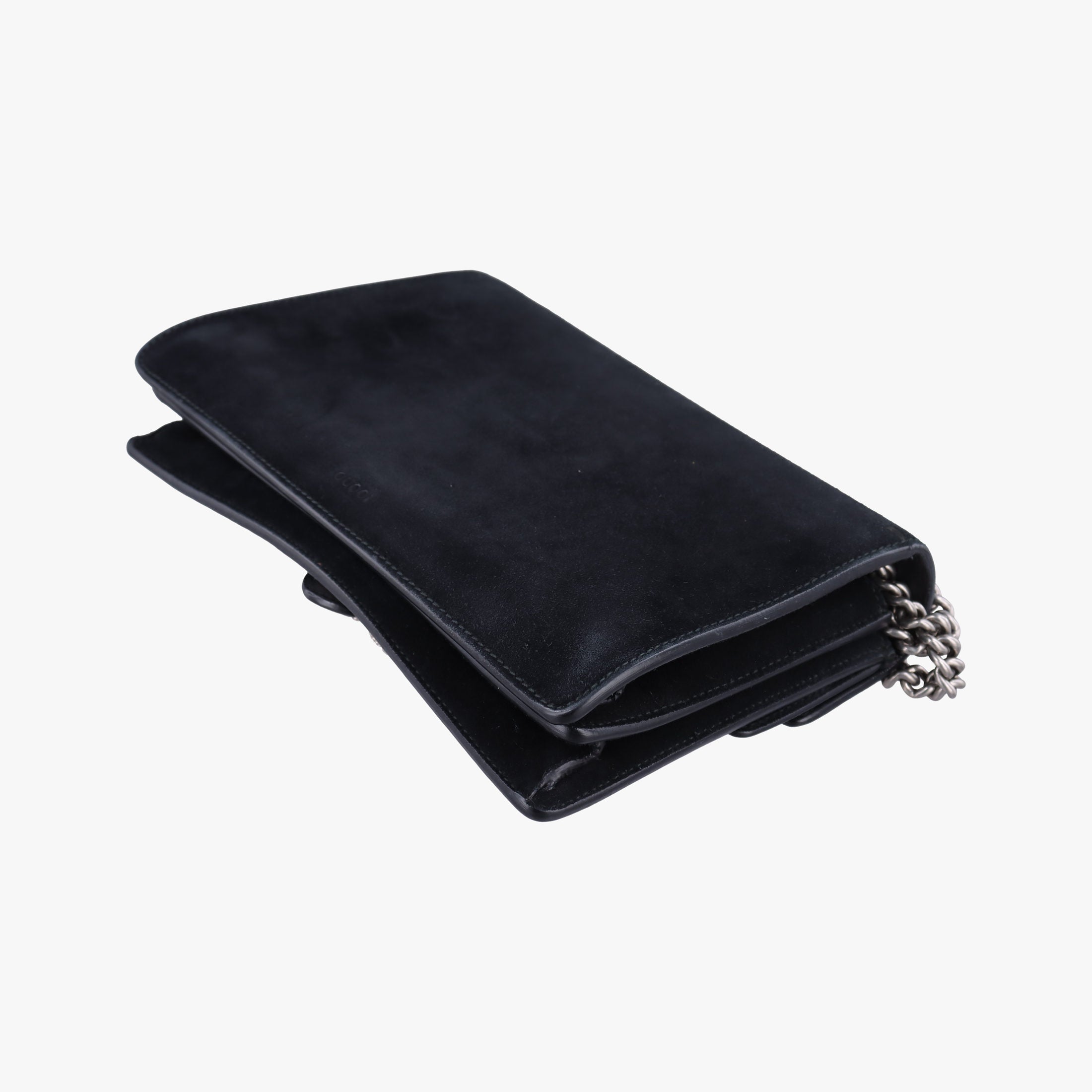 Pre-owned Gucci Dionysus Black Suede×leather 400249 shoulderbag | stylenewstar
