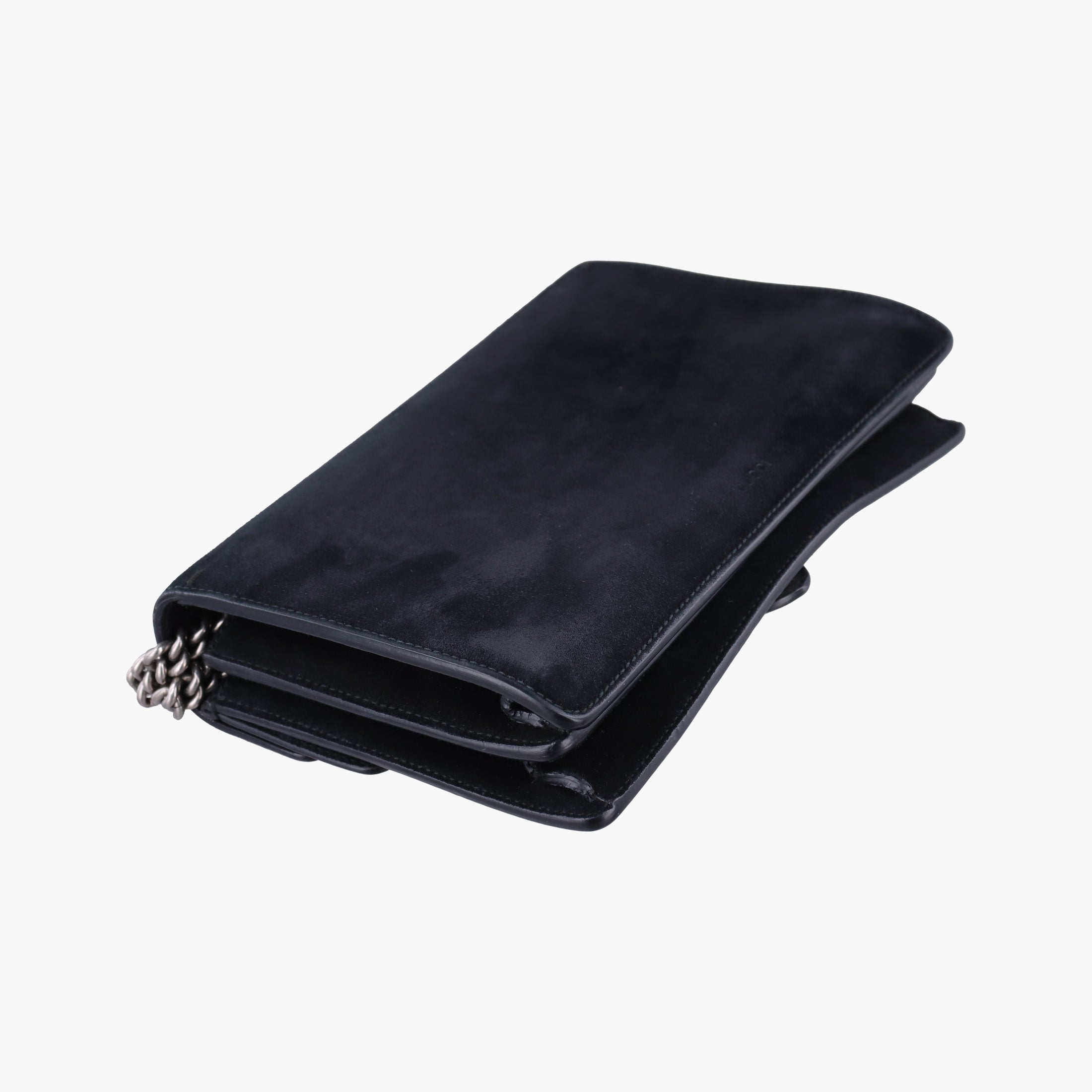 Pre-owned Gucci Dionysus Black Suede×leather 400249 shoulderbag | stylenewstar