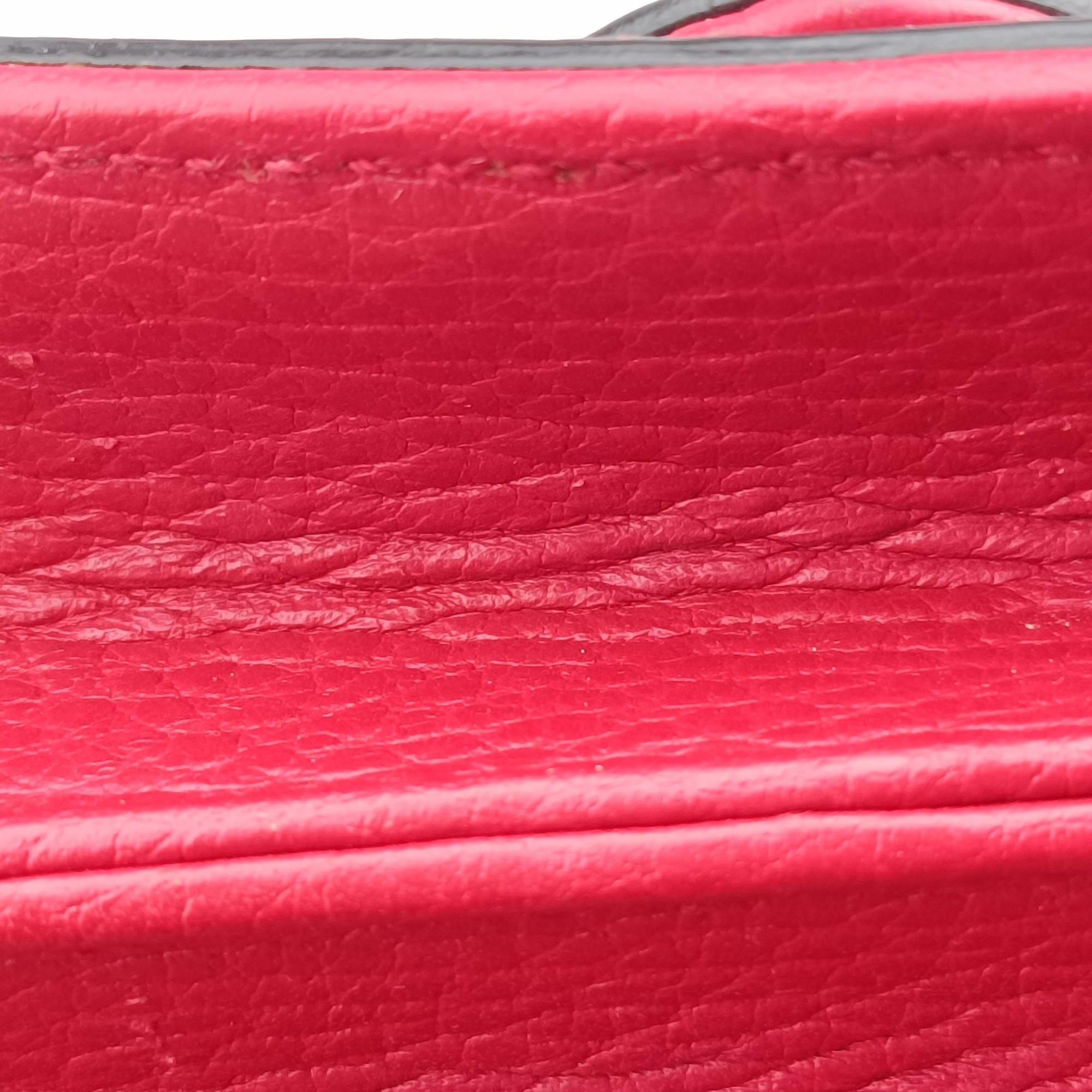 Pre-owned Gucci Interlocking G Red Leather 510303 shoulderbag | stylenewstar