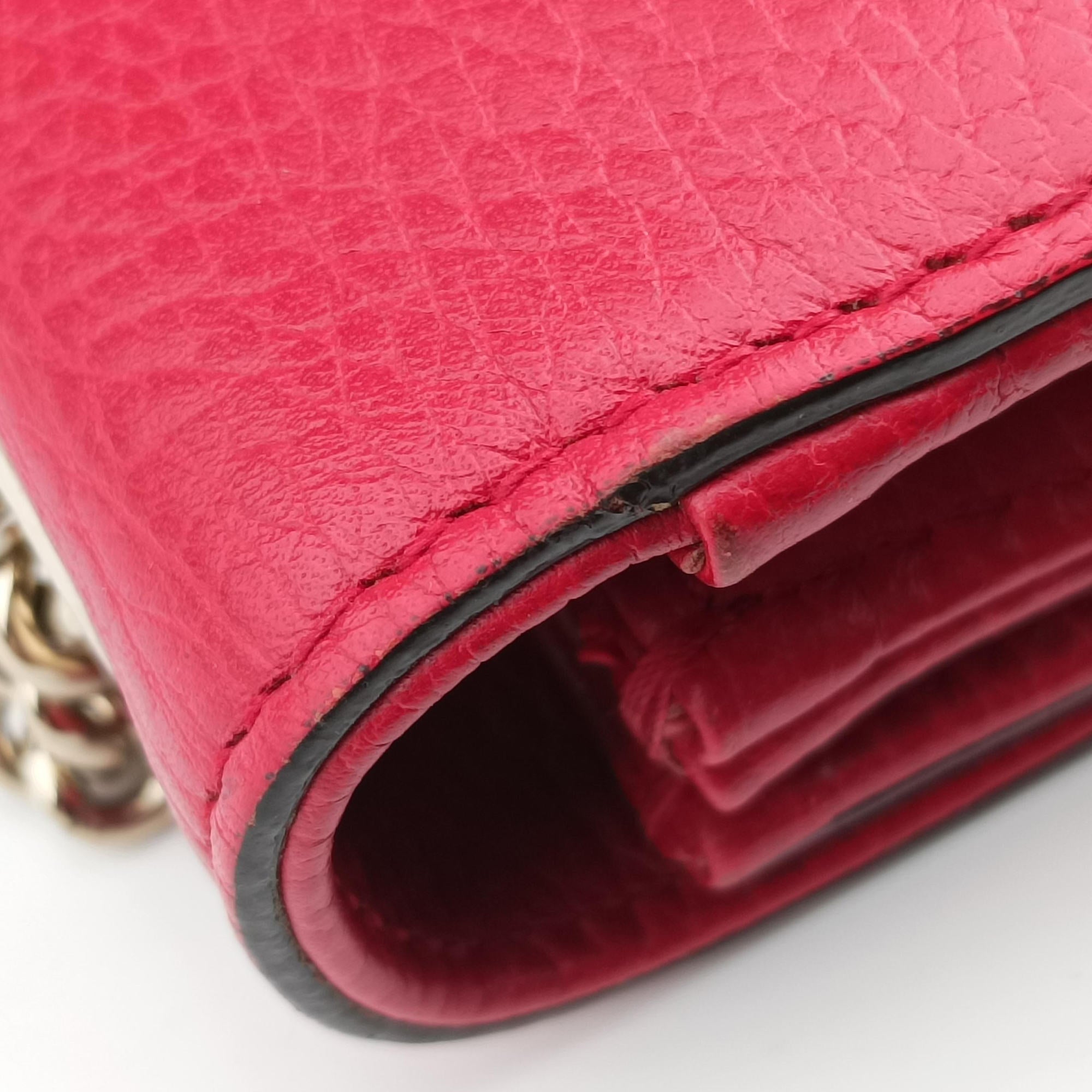 Pre-owned Gucci Interlocking G Red Leather 510303 shoulderbag | stylenewstar