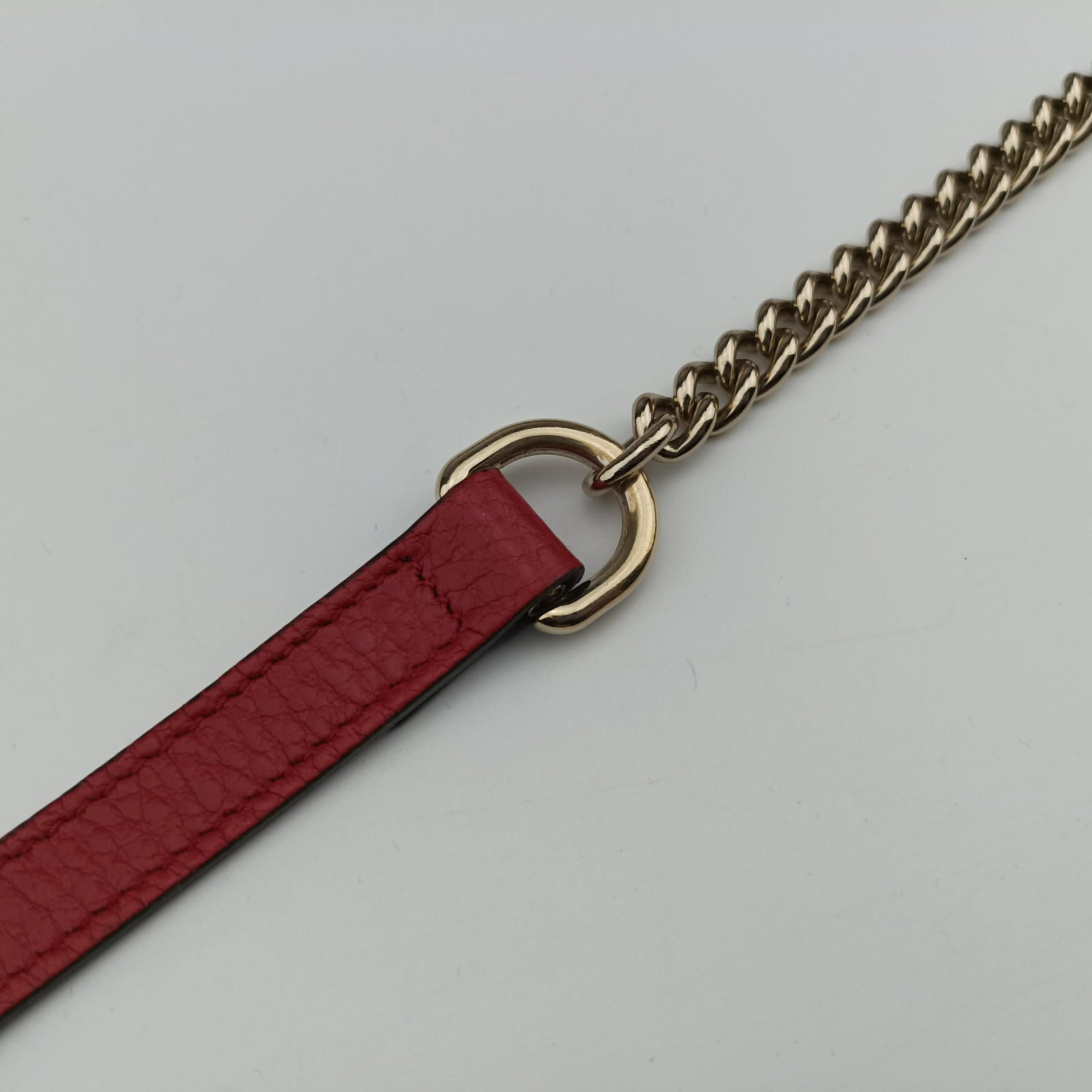 Pre-owned Gucci Interlocking G Red Leather 510303 shoulderbag | stylenewstar