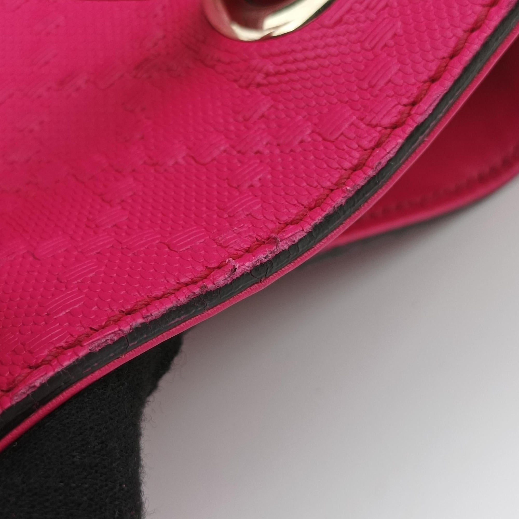 Pre-owned Gucci Bright Diamante Bucket Rose Leather 354229 shoulderbag | stylenewstar