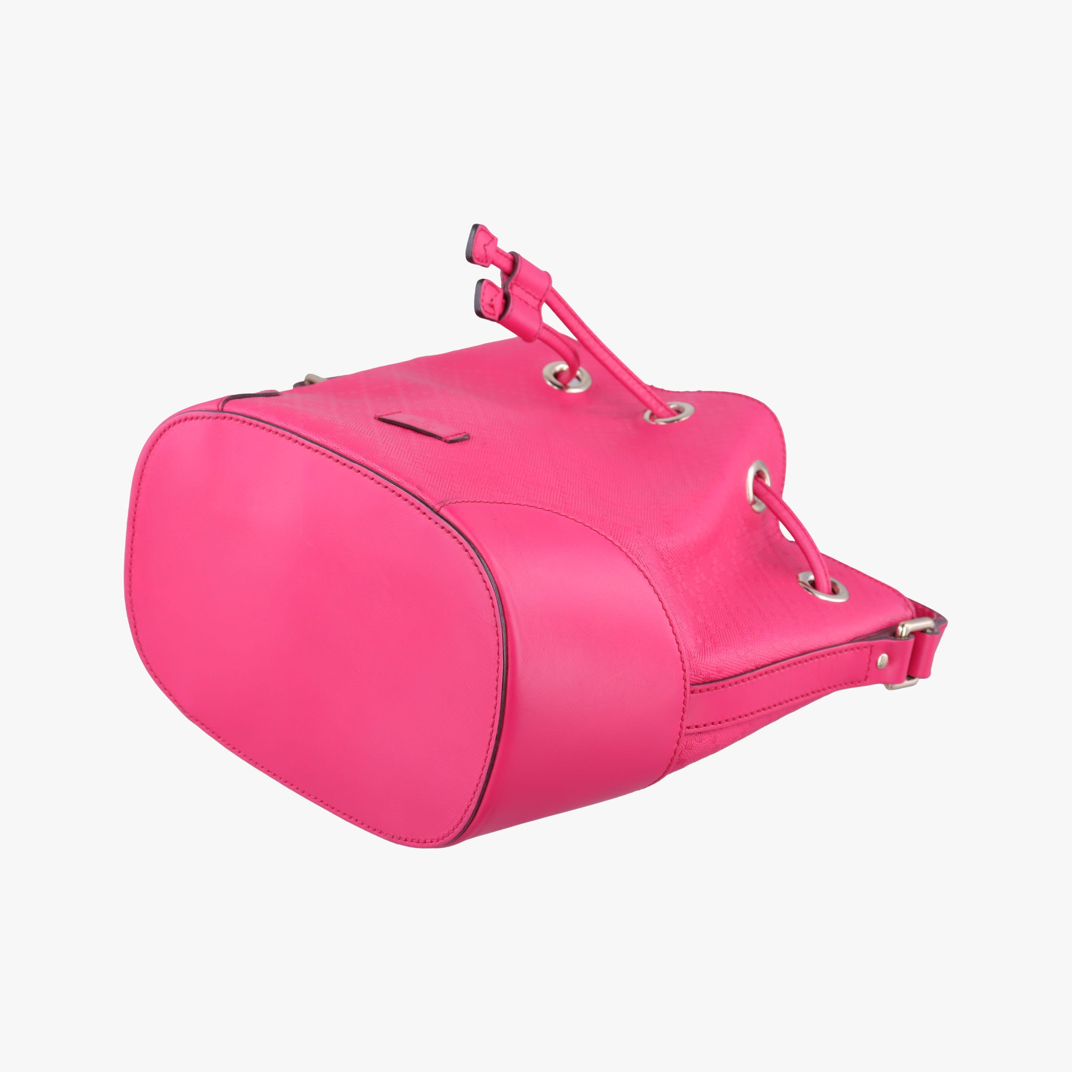Pre-owned Gucci Bright Diamante Bucket Rose Leather 354229 shoulderbag | stylenewstar