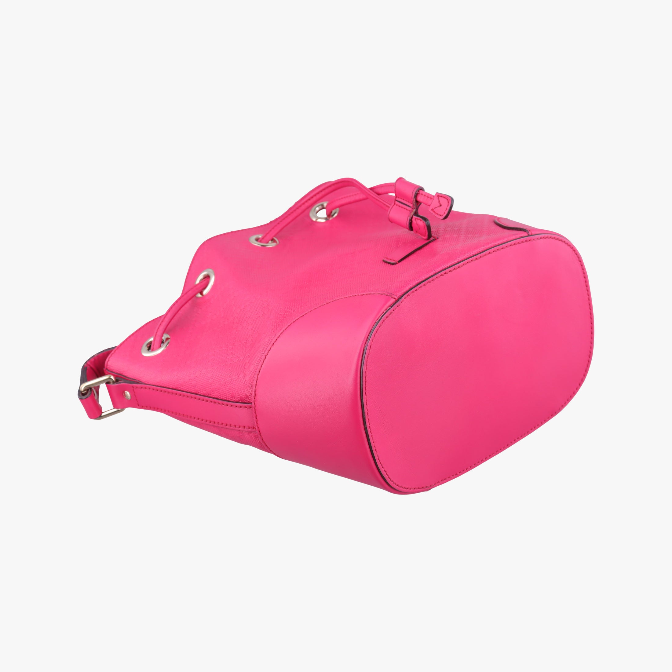 Pre-owned Gucci Bright Diamante Bucket Rose Leather 354229 shoulderbag | stylenewstar