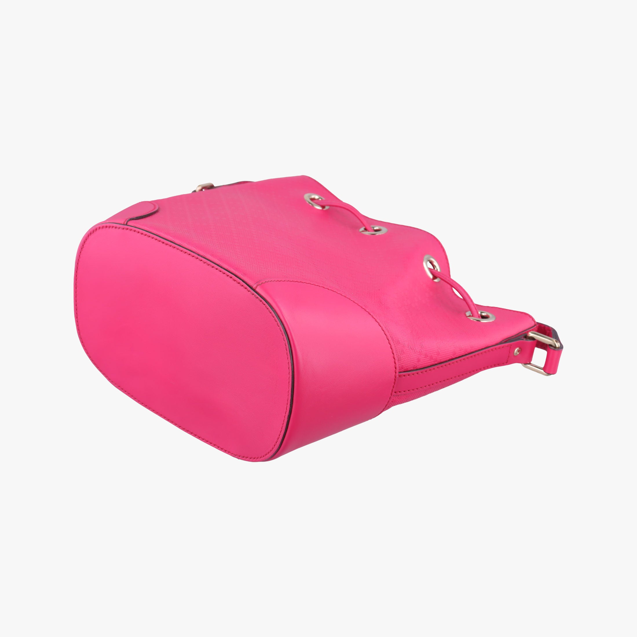 Pre-owned Gucci Bright Diamante Bucket Rose Leather 354229 shoulderbag | stylenewstar