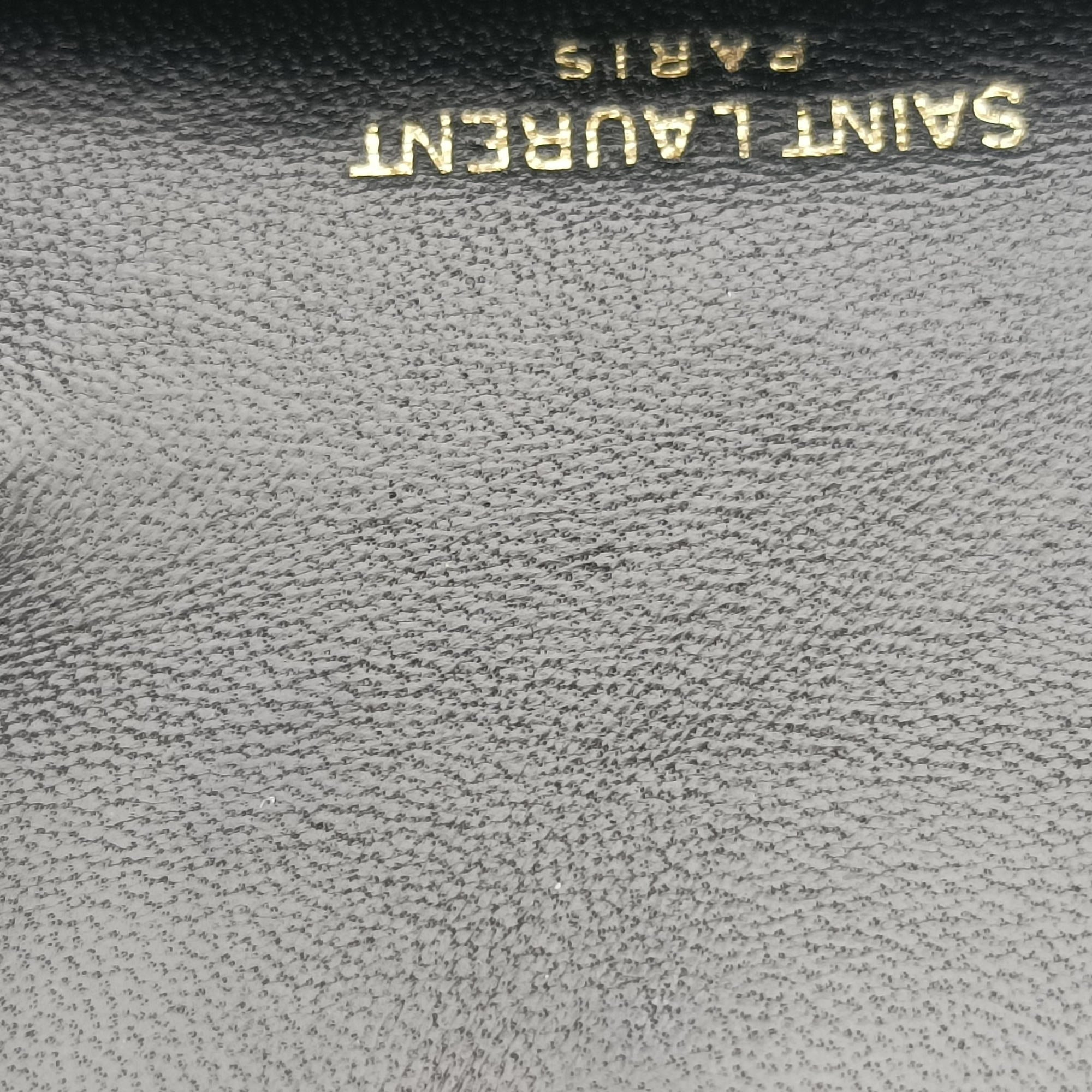 Pre-owned Yves Saint Laurent Gabby Micro Black Leather 685612 shoulderbag | stylenewstar
