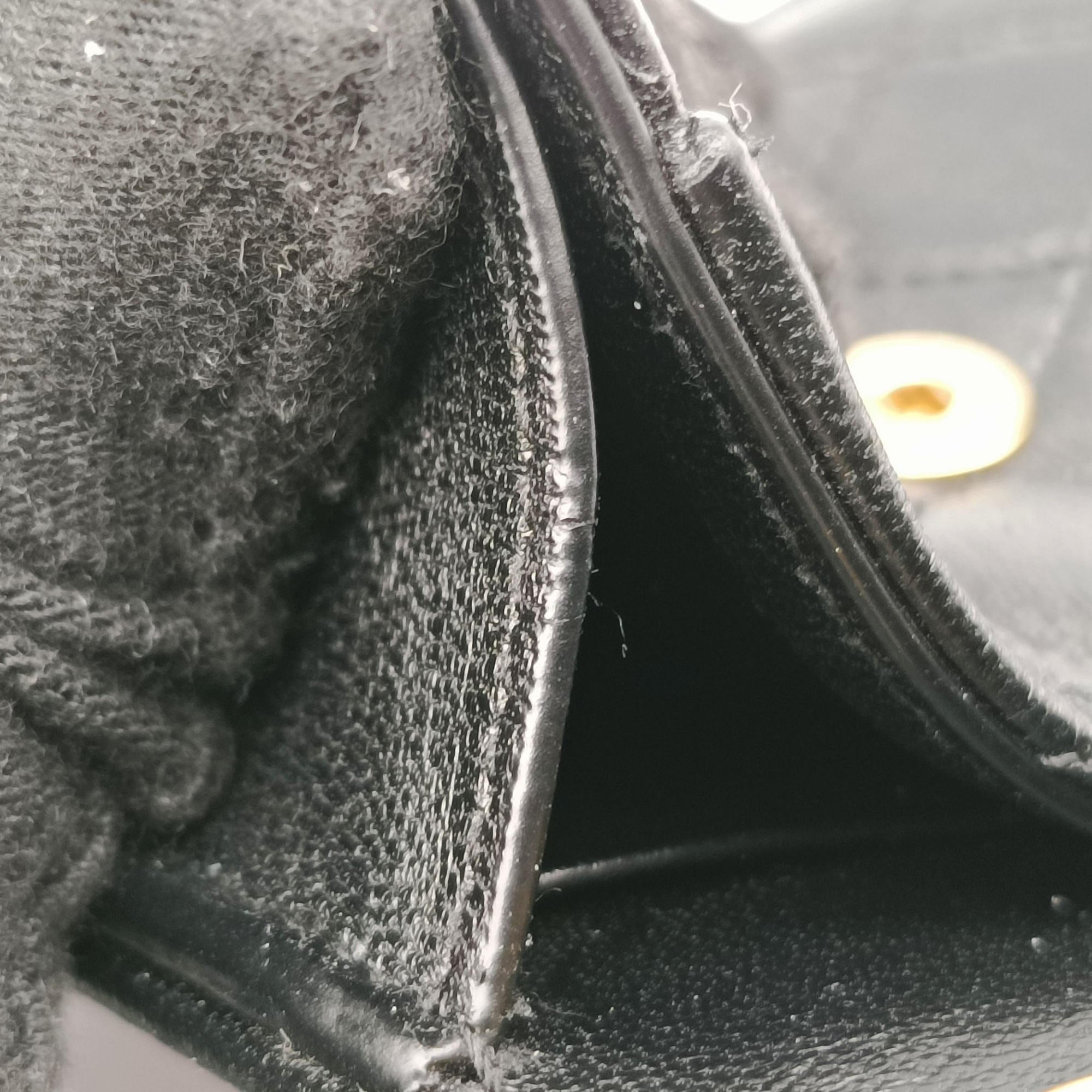 Pre-owned Yves Saint Laurent Gabby Micro Black Leather 685612 shoulderbag | stylenewstar