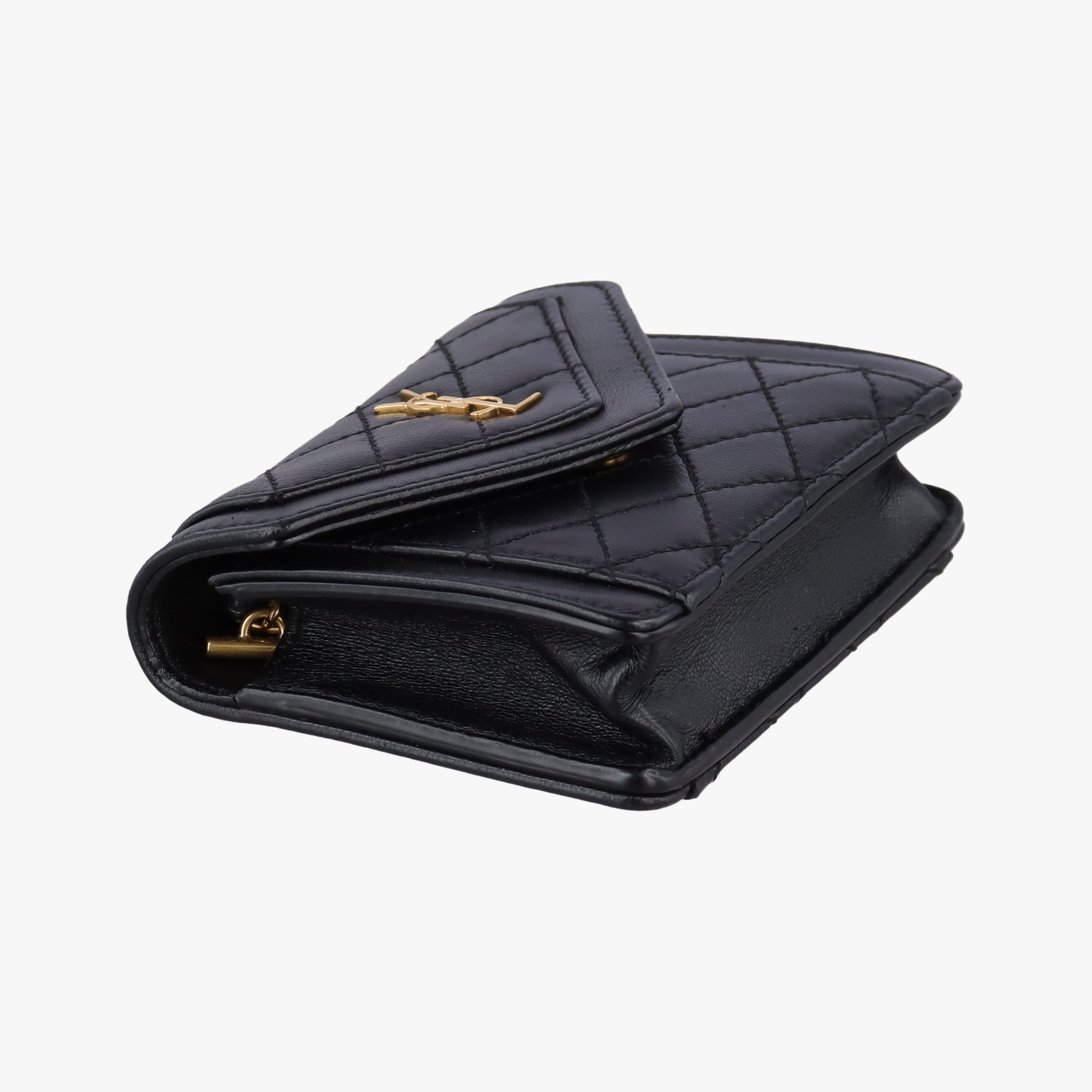 Pre-owned Yves Saint Laurent Gabby Micro Black Leather 685612 shoulderbag | stylenewstar