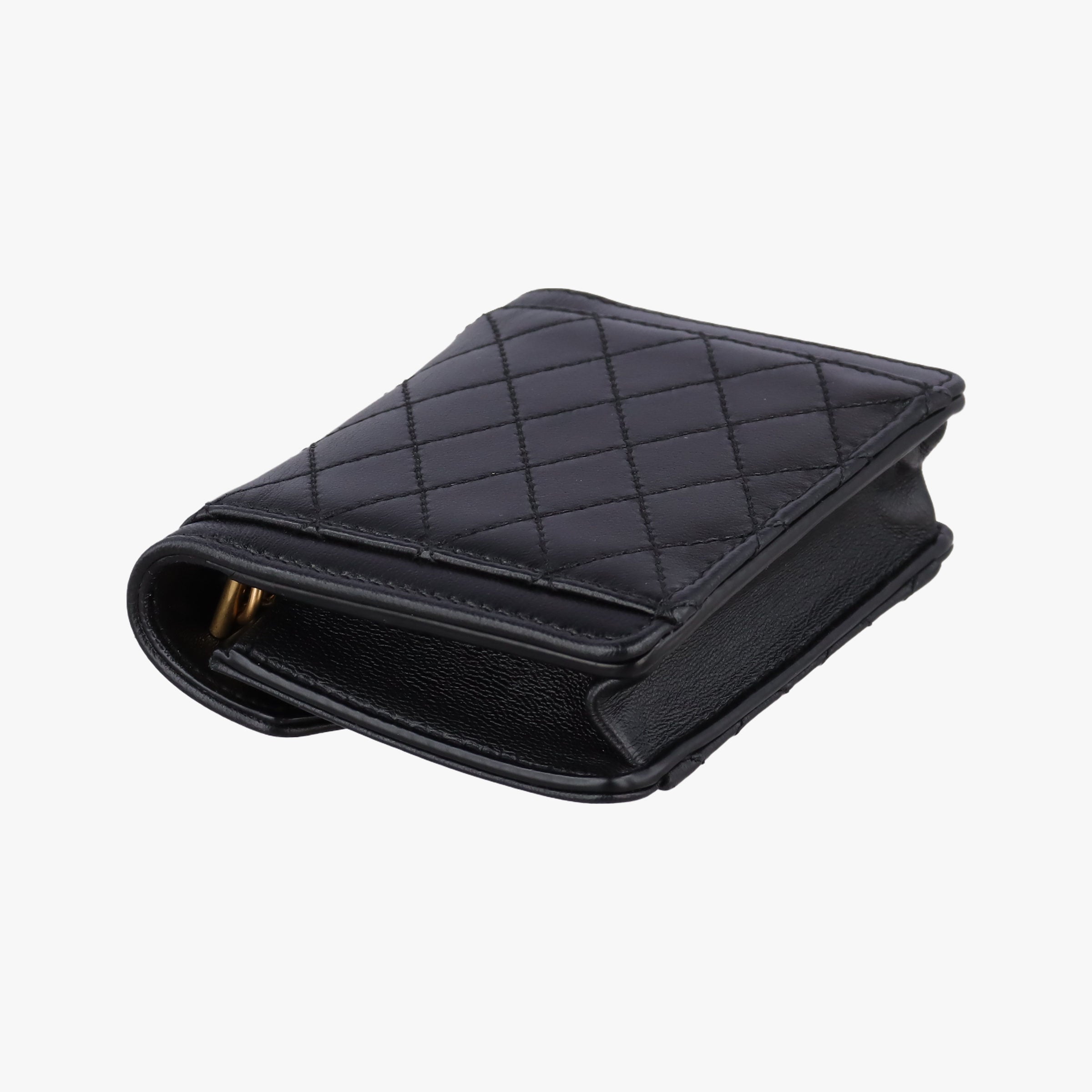 Pre-owned Yves Saint Laurent Gabby Micro Black Leather 685612 shoulderbag | stylenewstar