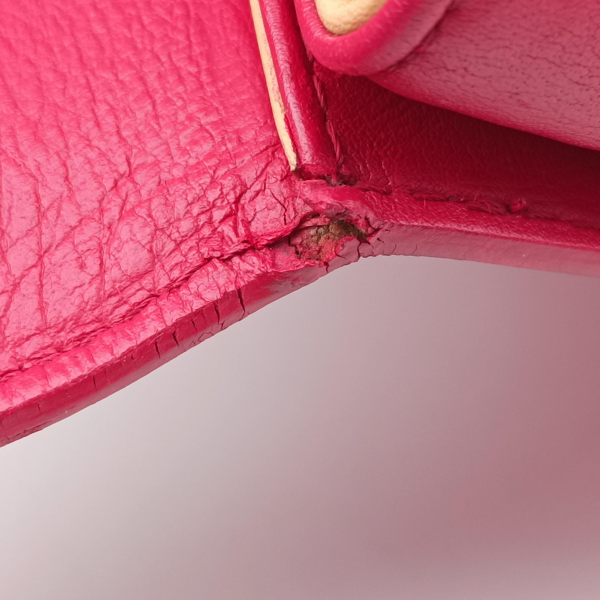 Pre-owned Delvaux Tampete Rose Leather  shoulderbag | stylenewstar
